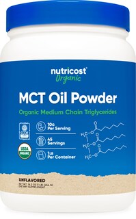 Foto 1 | Aceite Mct En Polvo Nutricost Organic, 454 G, Apto Para Cetogénicos Del Usda - Venta Internacional.