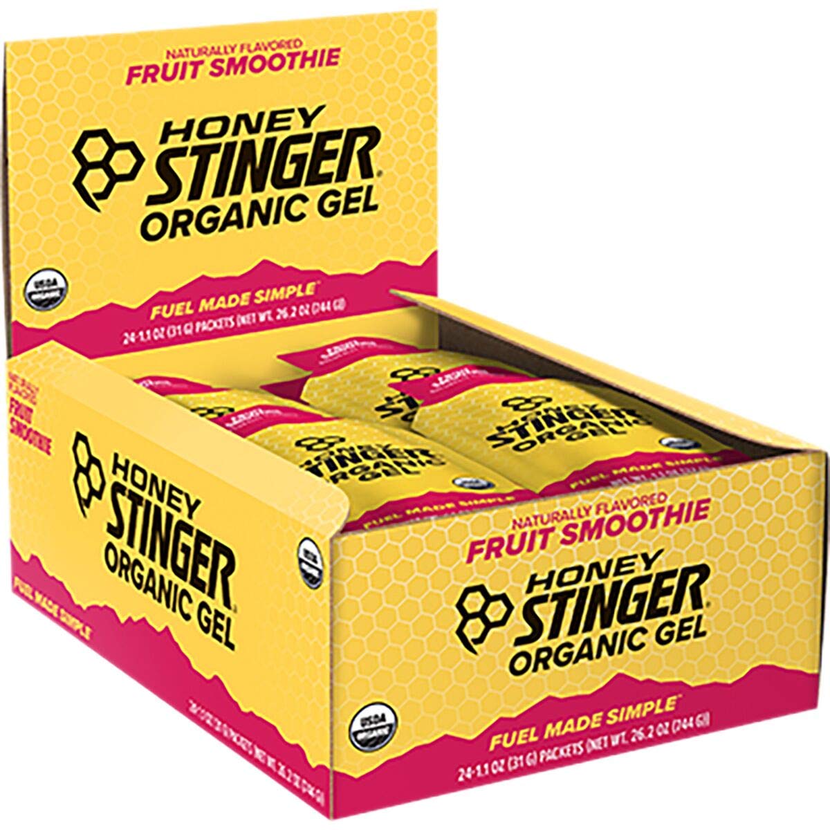 Foto 3 pulgar | Batido De Frutas Orgánico Energy Gels Honey Stinger, Paquete De 24 - Venta Internacional.
