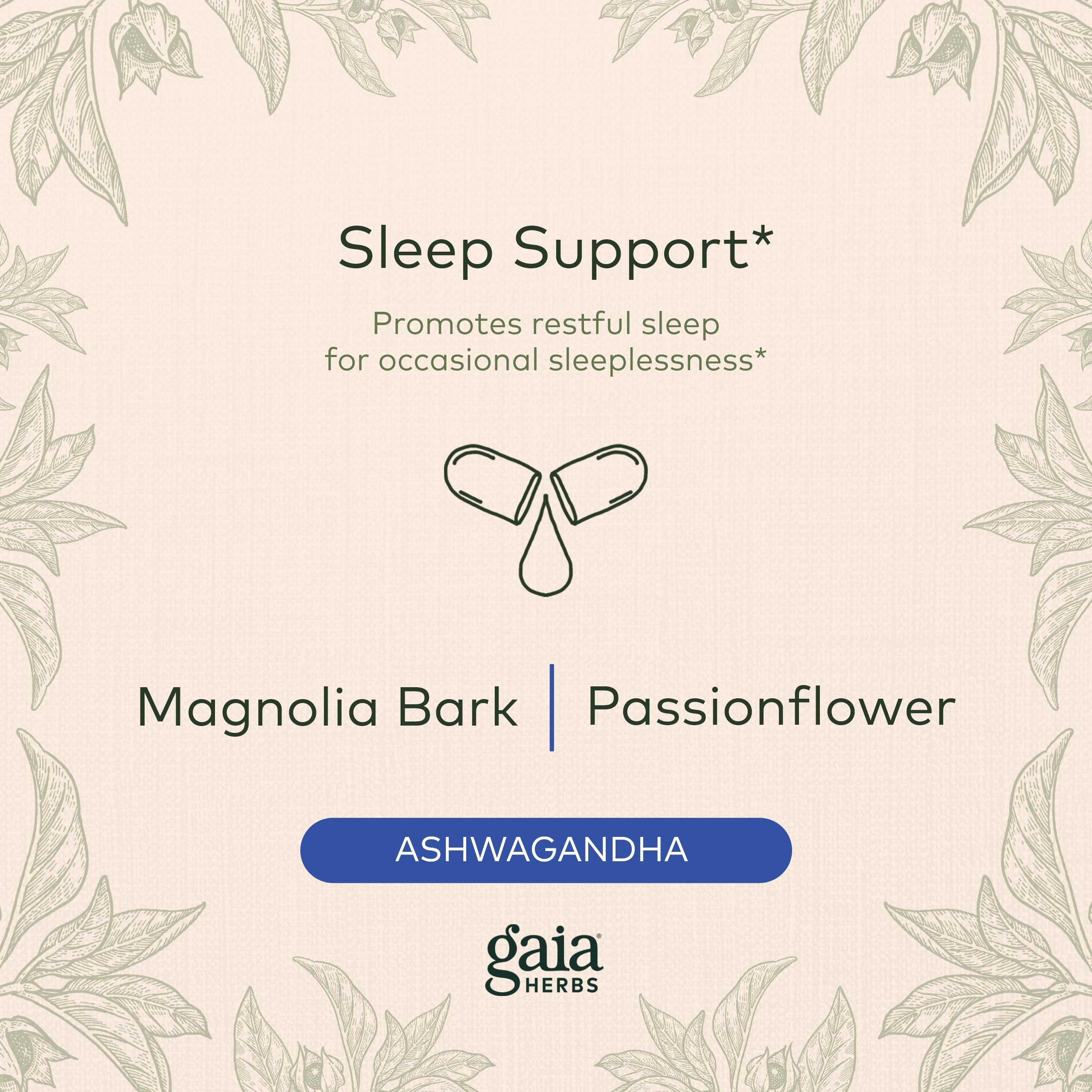Foto 4 pulgar | Suplemento Gaia Herbs Sleepthru Natural Sleep Support 120 Cápsulas - Venta Internacional.