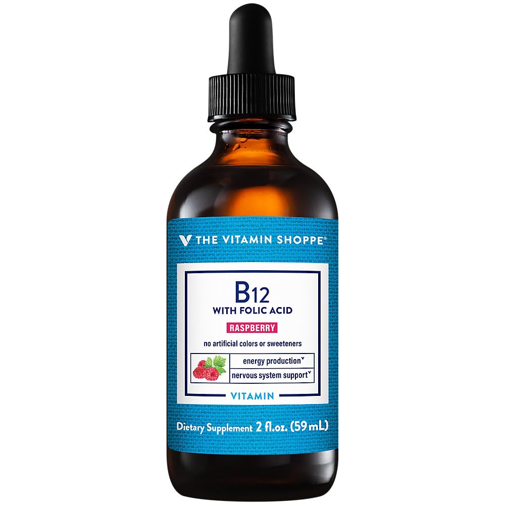Foto 2 | Complementa El Líquido Vitamin Shoppe Con Vitamina B12 Y Frambuesa - Venta Internacional.