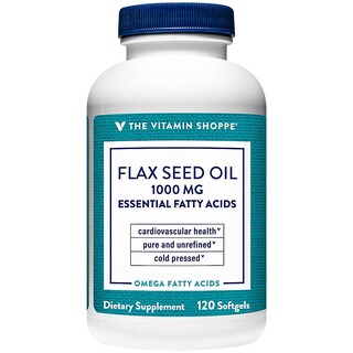 Foto 2 | Suplemento De Aceite De Semillas De Lino De The Vitamin Shoppe, 1000 Mg, 120 Cápsulas Blandas - Venta Internacional.