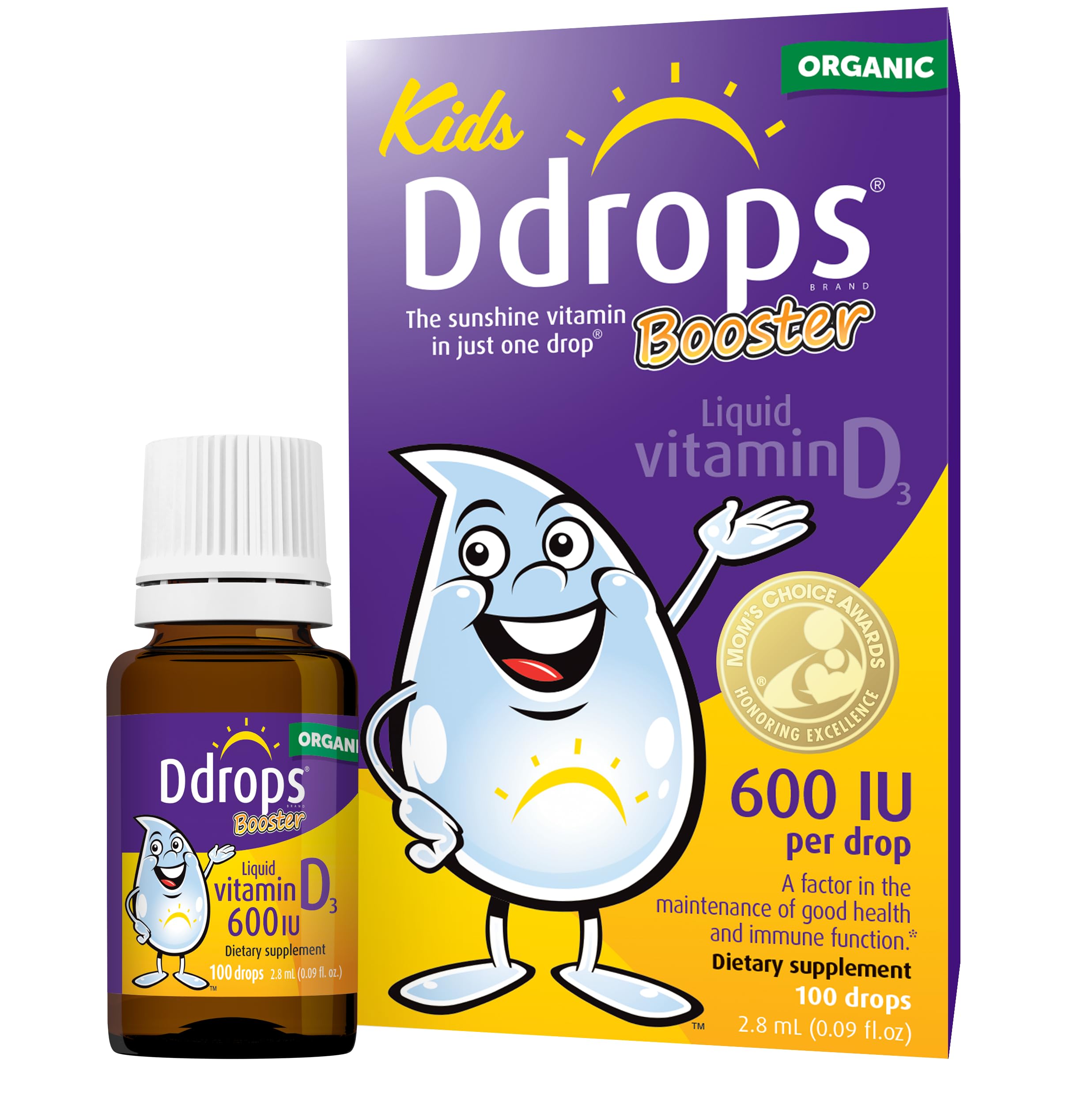 Foto 1 | Gotas Líquidas De Vitamina D Para Niños, 600 Ui, 100 Gotas - Venta Internacional.