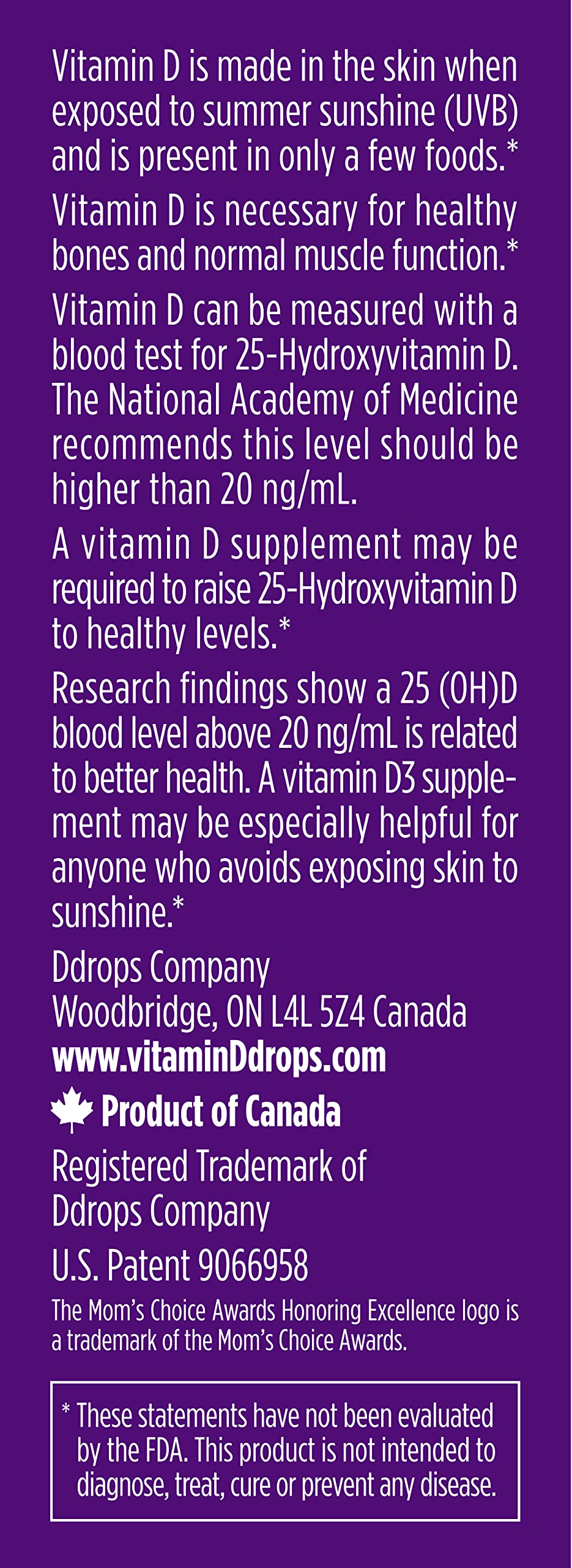 Foto 3 | Gotas Líquidas De Vitamina D Para Niños, 600 Ui, 100 Gotas - Venta Internacional.