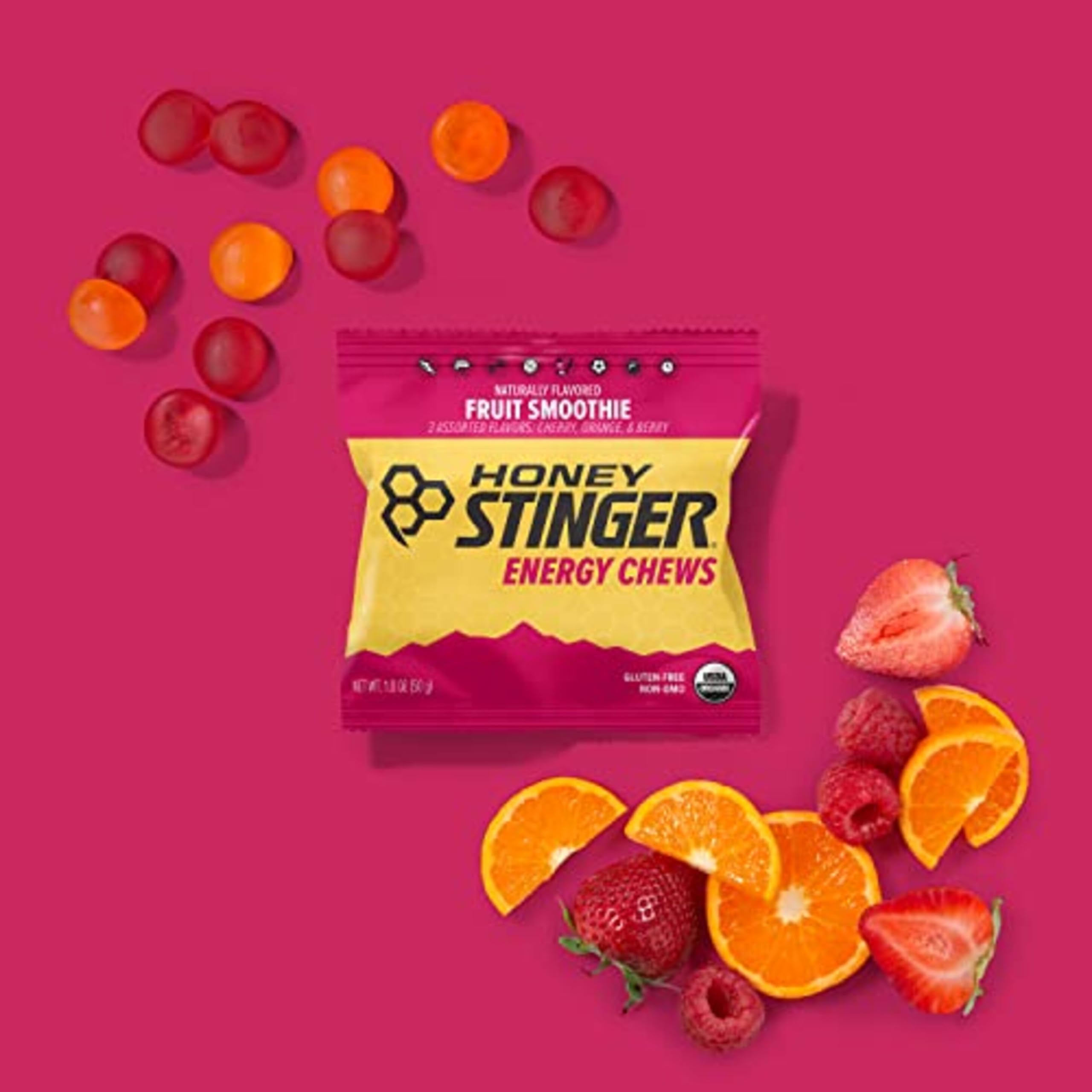 Foto 7 pulgar | Batido De Frutas Orgánico Energy Chew Honey Stinger, 610 Ml, 12 Unidades - Venta Internacional.