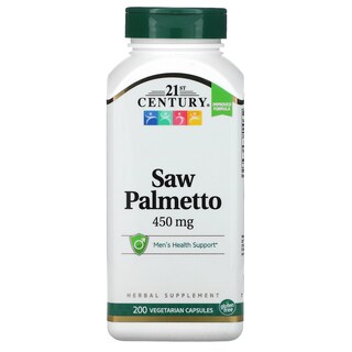Foto 1 | Suplemento De Palma Enana Americana Del Siglo Xxi, 450 Mg, 200 Cápsulas Vegetarianas - Venta Internacional.