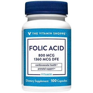 Foto 6 | Suplemento De Ácido Fólico The Vitamin Shoppe, 800 Mcg, 100 Cápsulas - Venta Internacional.