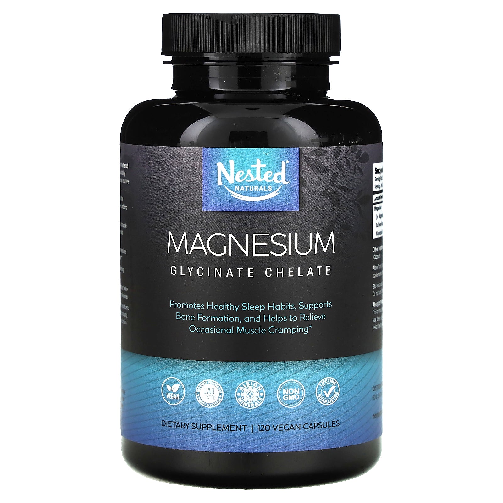 Foto 1 | Suplemento Nested Naturals, Quelato De Glicinato De Magnesio, 120 Cápsulas - Venta Internacional.