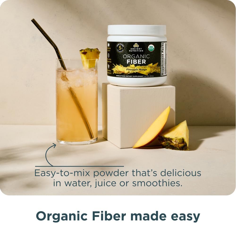 Foto 7 pulgar | Fibra En Polvo Ancient Nutrition Organic Piña Mango 180g - Venta Internacional.