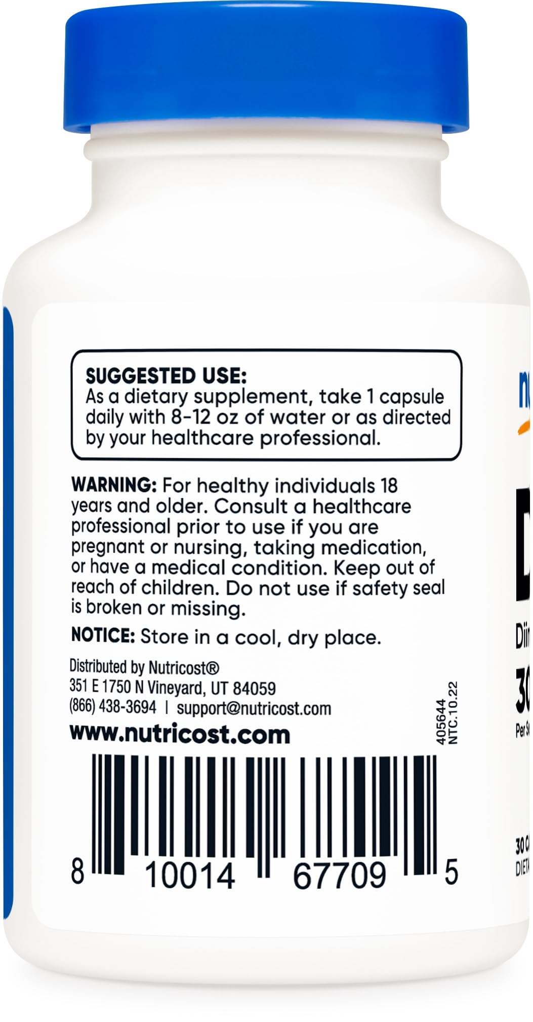 Foto 5 pulgar | Suplemento Nutricost Dim Diindolilmetano 300 Mg 30 Cápsulas - Venta Internacional.