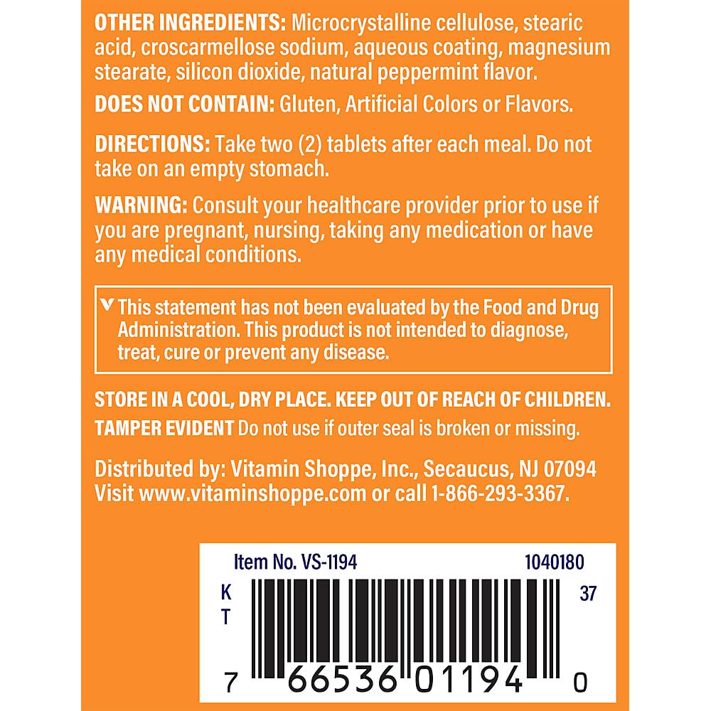 Foto 5 pulgar | Complementa The Vitamin Shoppe Multi Enzyme 100 Tabletas - Venta Internacional.