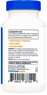 Foto 4 | Suplemento Nutricost Pau D'arco Inner Bark 1100 Mg 120 Cápsulas - Venta Internacional.
