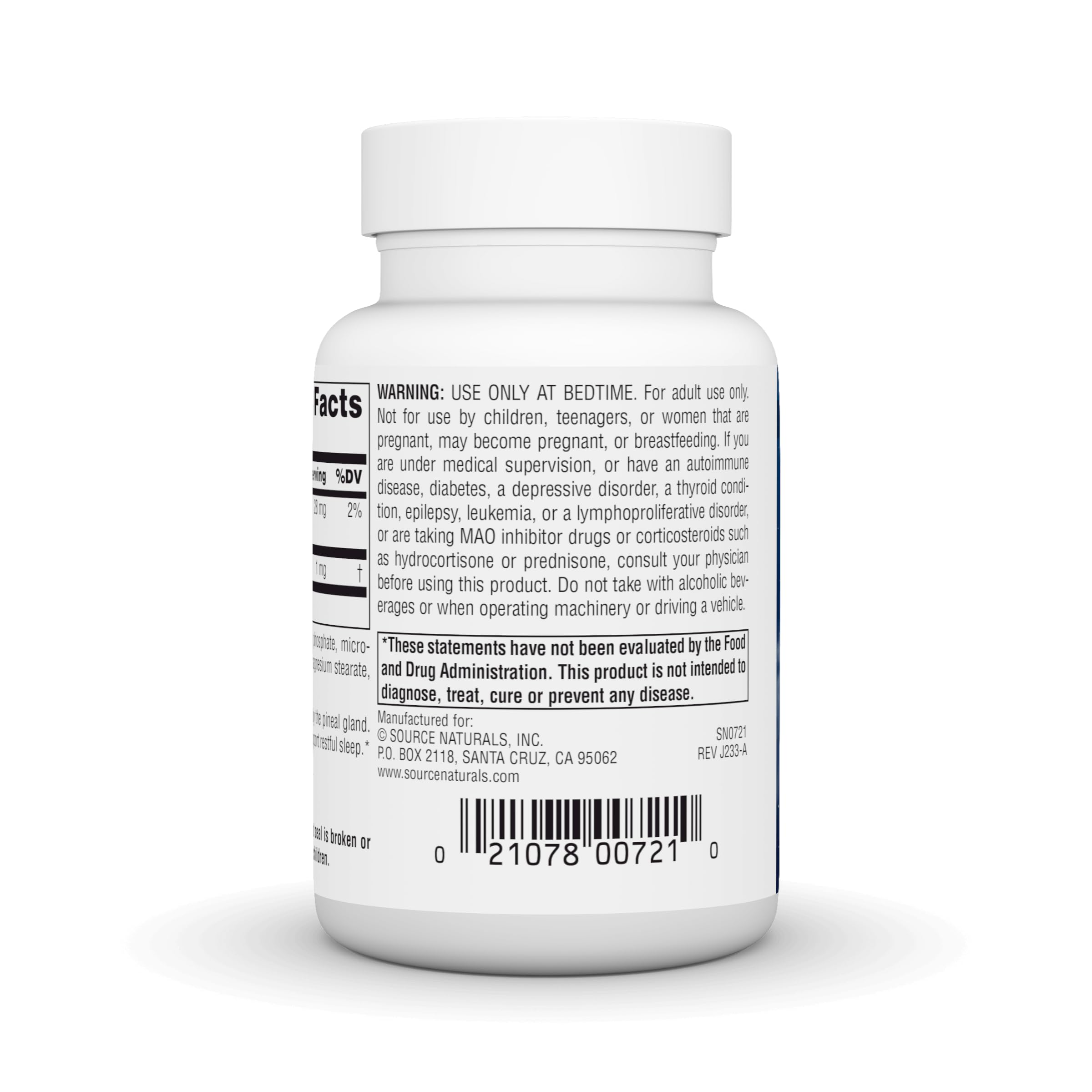 Foto 4 pulgar | Suplemento Source Naturals Sleep Science Melatonina 1 Mg 300 Comprimidos - Venta Internacional
