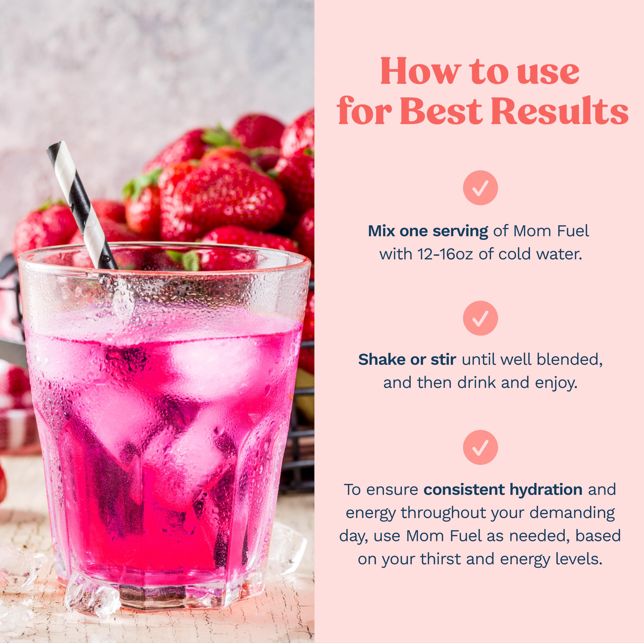 Foto 4 pulgar | Mezcla De Bebidas Electrolíticas Mommy Knows Best Mom Fuel For Moms - Venta Internacional.