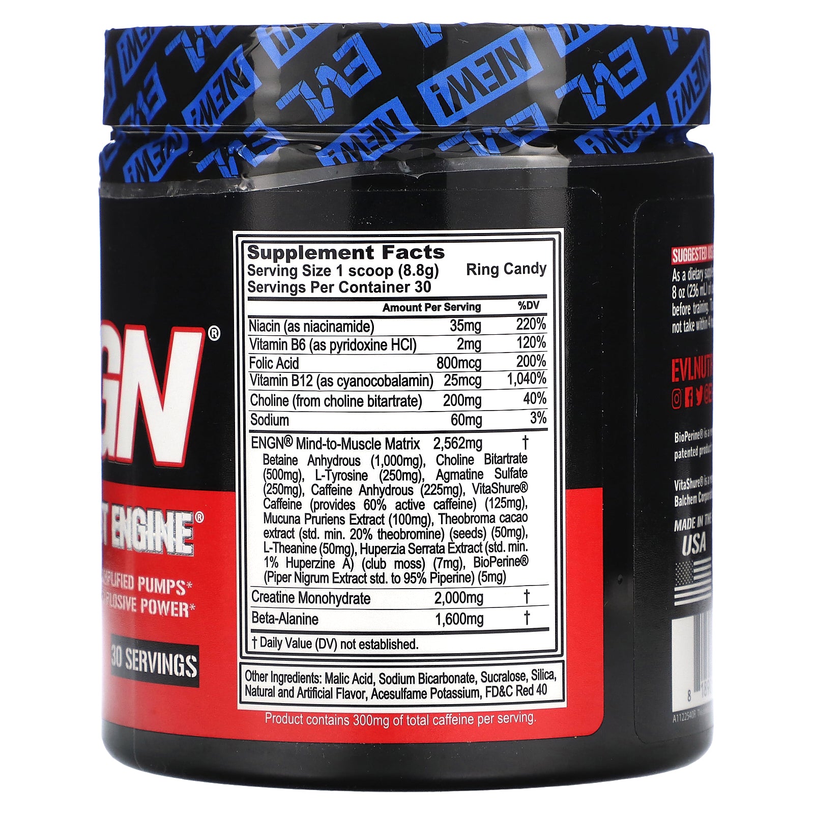 Foto 3 pulgar | Caramelos Evlution Nutrition Engn Ring Para Antes Del Entrenamiento, 264 G - Venta Internacional.