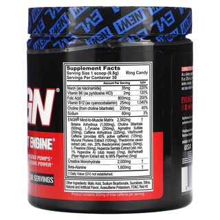 Foto 2 | Caramelos Evlution Nutrition Engn Ring Para Antes Del Entrenamiento, 264 G - Venta Internacional.
