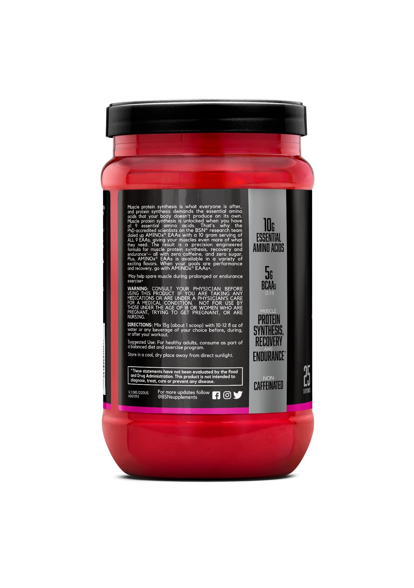 Foto 8 pulgar | Suplemento Bsn Amino X Eaas Muscle Recovery Sandía 390ml - Venta Internacional.