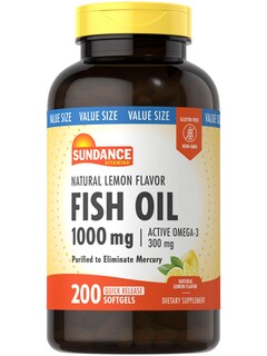 Foto 1 | Suplemento En Cápsulas Blandas De Aceite De Pescado De Sundance, 1000 Mg De Omega-3, 200 Unidades - Venta Internacional
