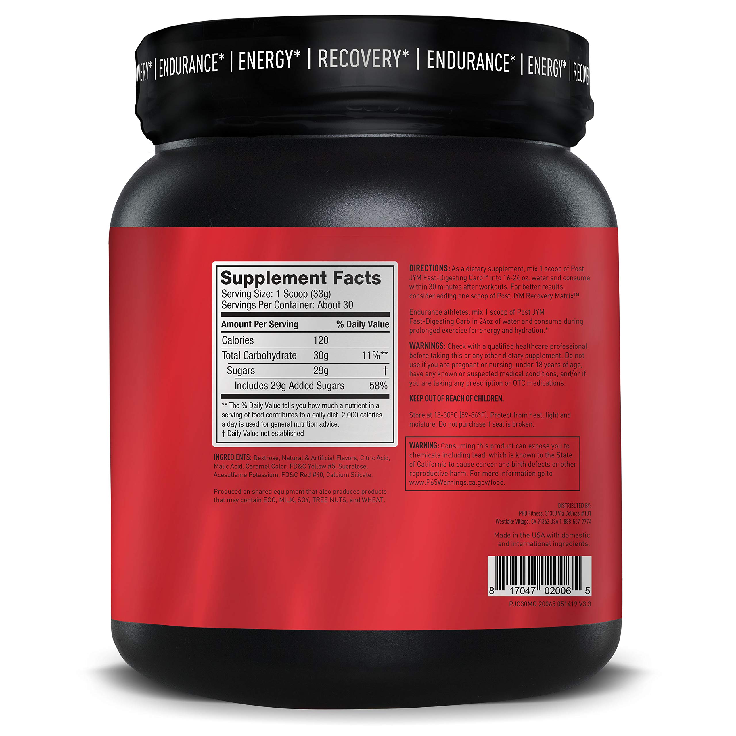 Foto 7 pulgar | Suplemento Jym Supplement Science Post Jym Fast Carbs Orange - Venta Internacional.