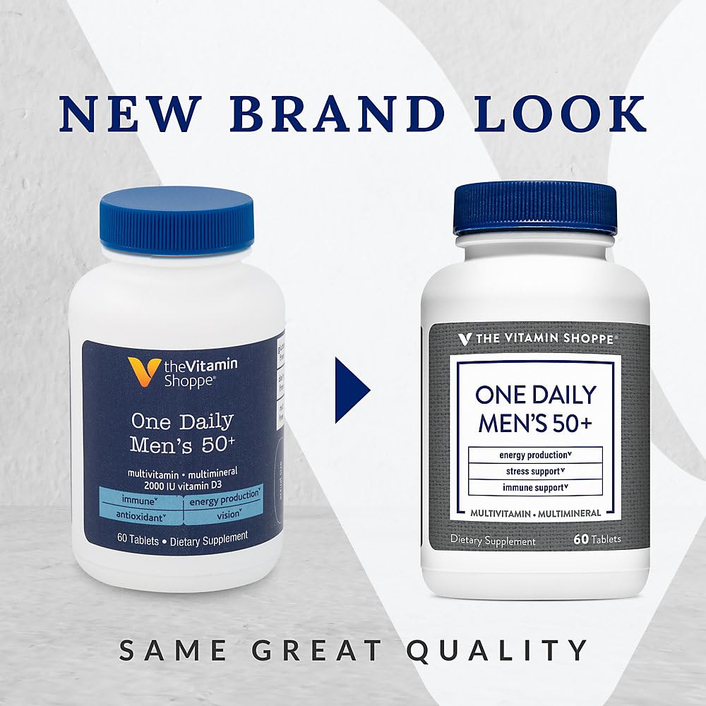 Foto 4 pulgar | Multivitamínico The Vitamin Shoppe One Daily Para Hombres, 50 O Más De 60 Comprimidos - Venta Internacional.