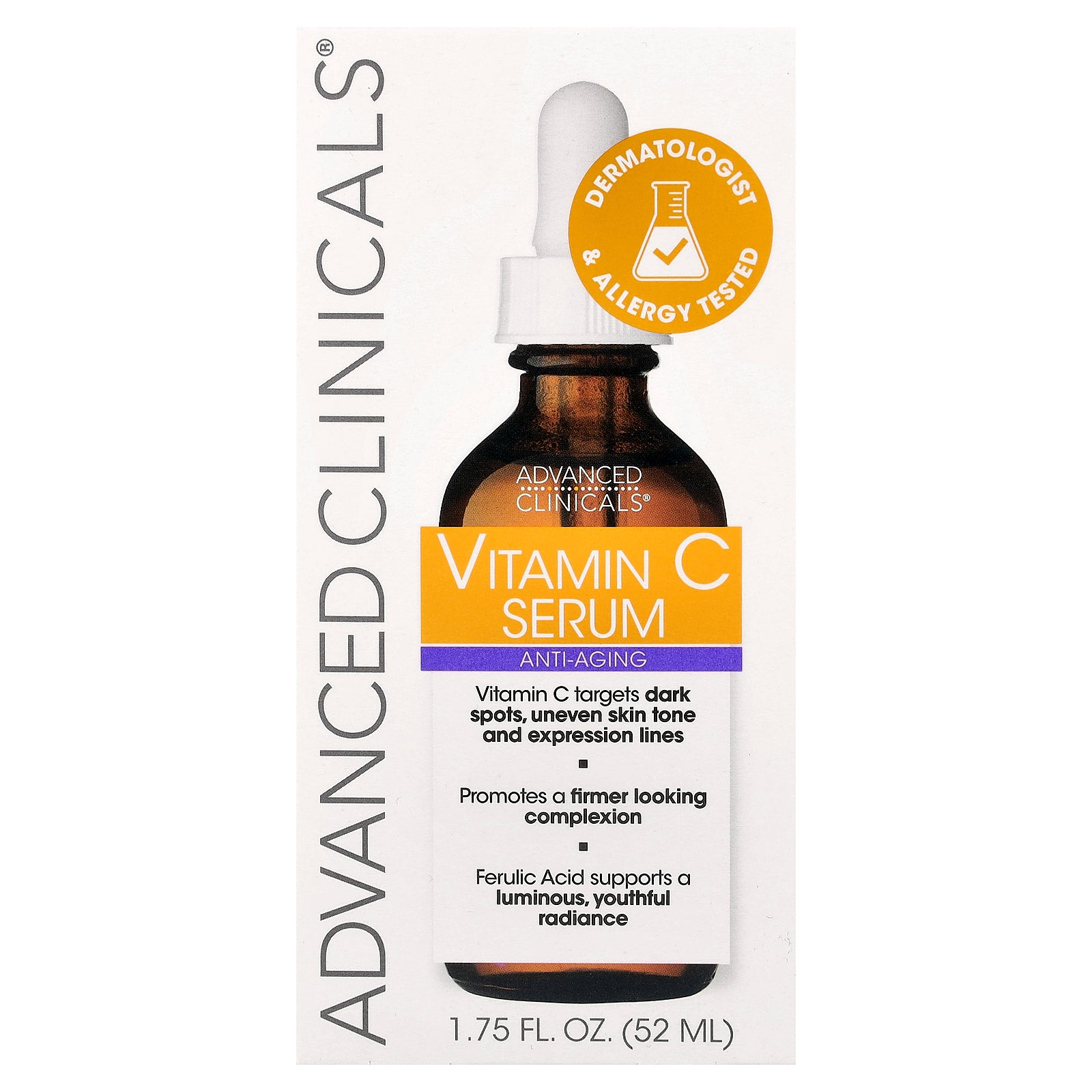 Foto 3 pulgar | Sérum Advanced Clinicals Con Vitamina C, 52 Ml - Venta Internacional.