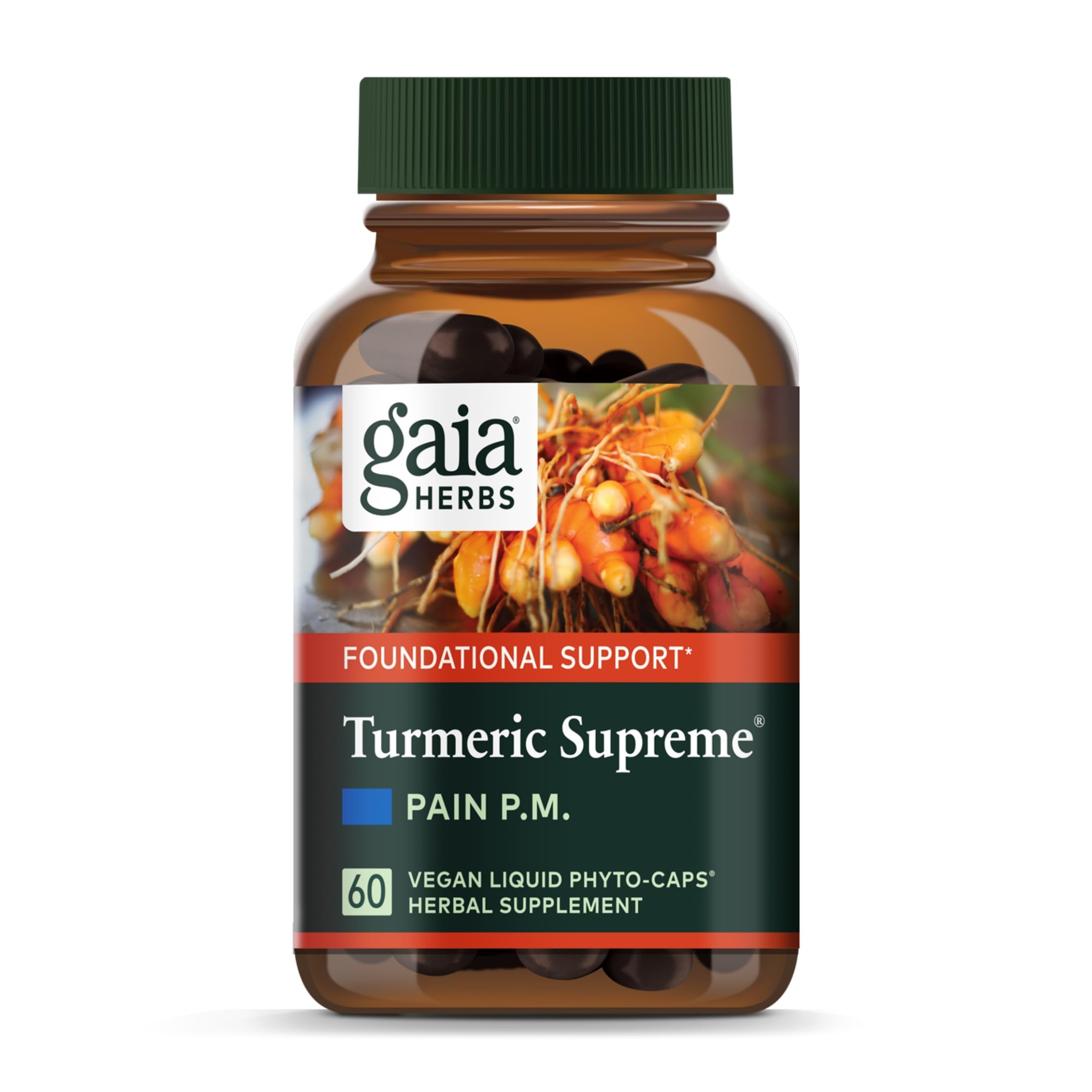 Foto 2 pulgar | Suplemento Gaia Herbs Turmeric Supreme Discomfort P.m. - Venta Internacional.