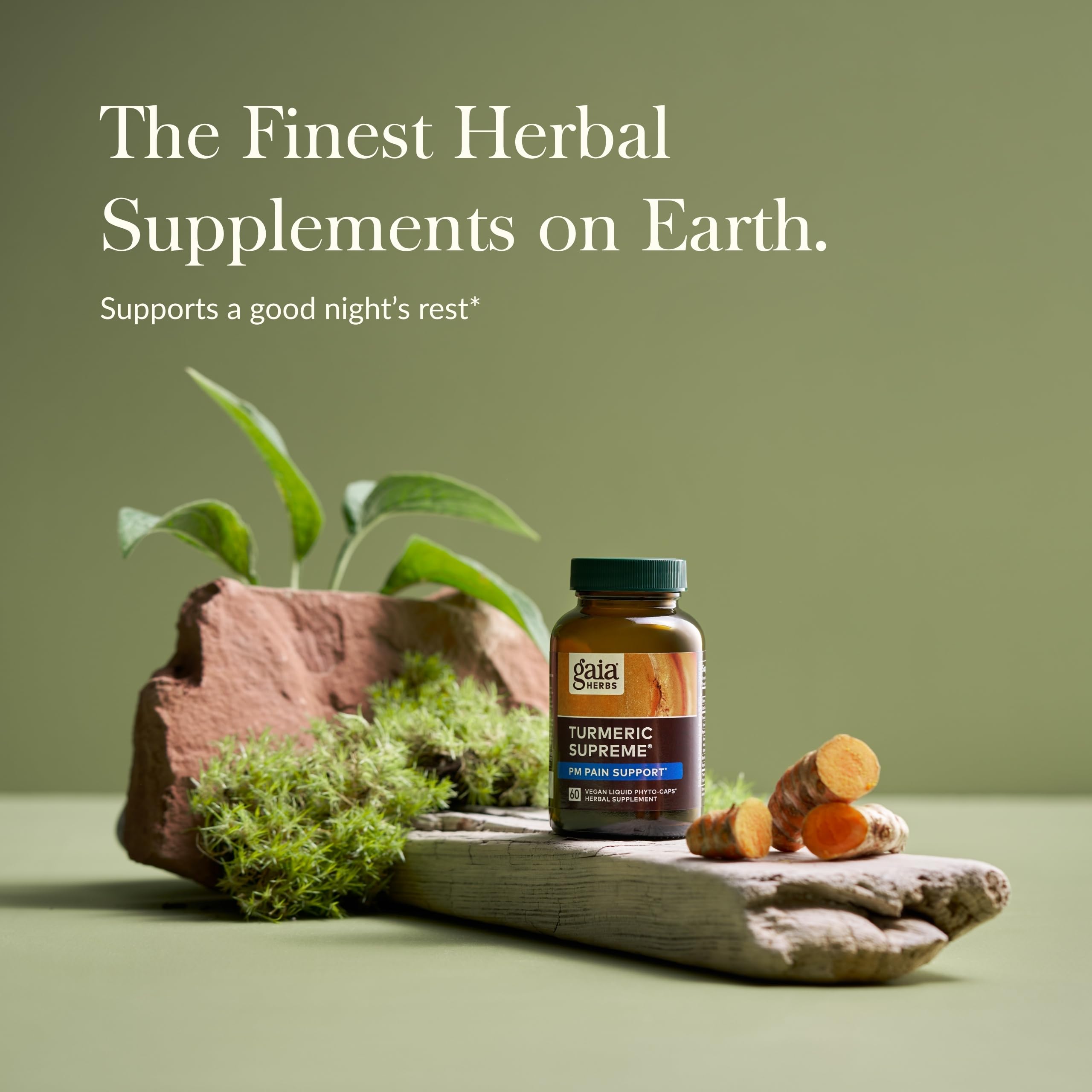 Foto 3 pulgar | Suplemento Gaia Herbs Turmeric Supreme Discomfort P.m. - Venta Internacional.