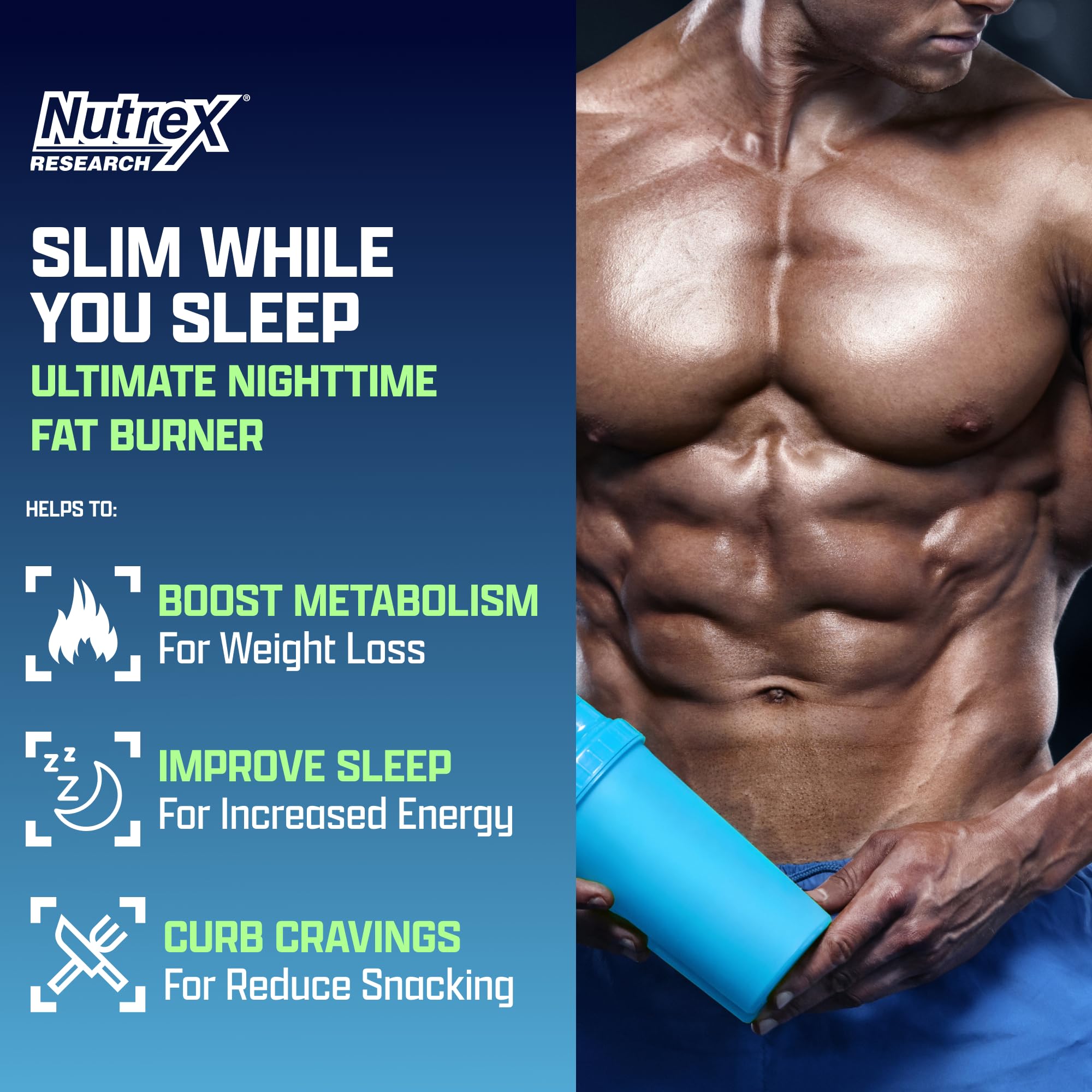 Foto 3 pulgar | Suplemento Nutrex Lipo 6, Quemador De Grasa Nocturno, 30 Porciones - Venta Internacional.