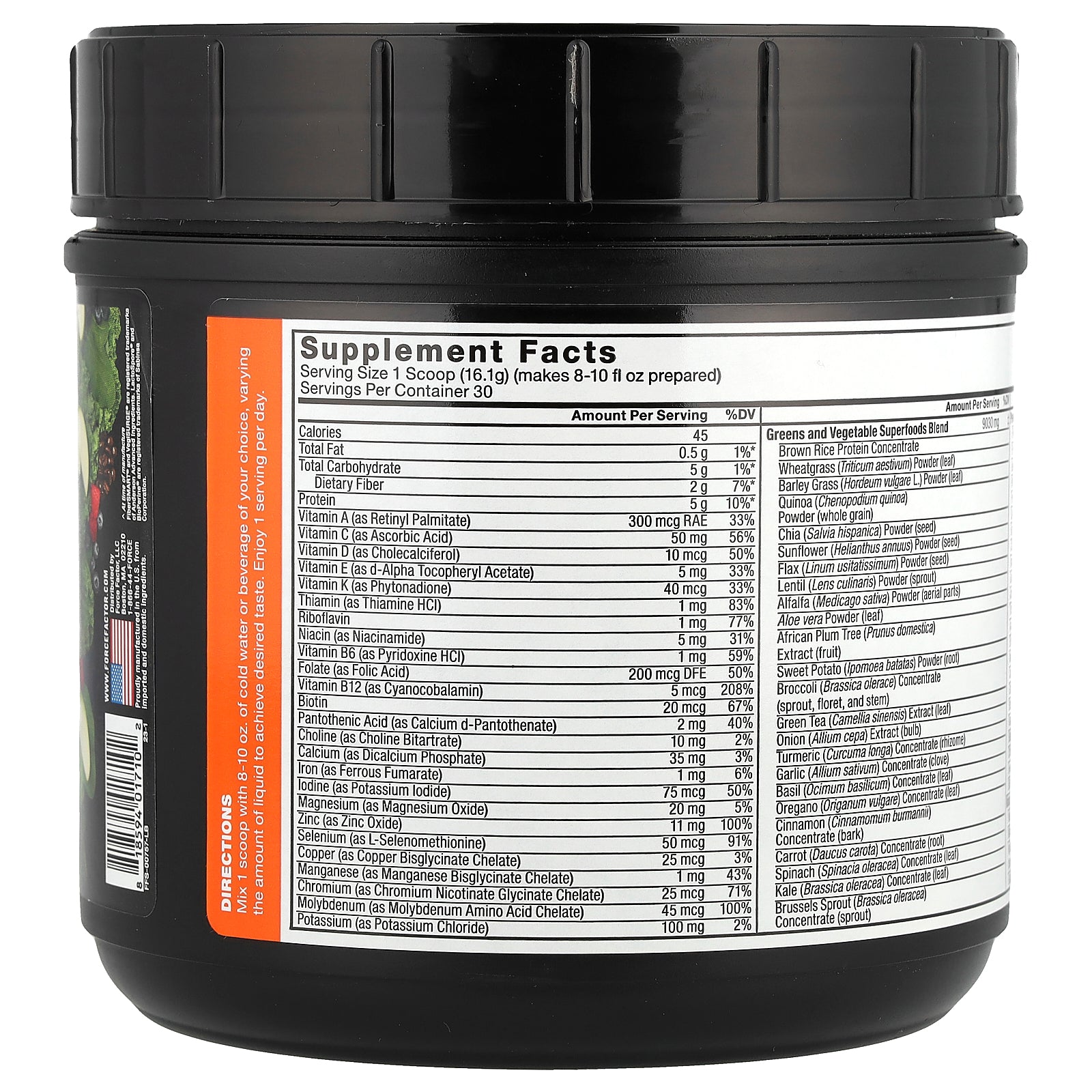 Foto 3 pulgar | Suplemento Force Factor Smarter Greens Superfoods + Energy - Venta Internacional.