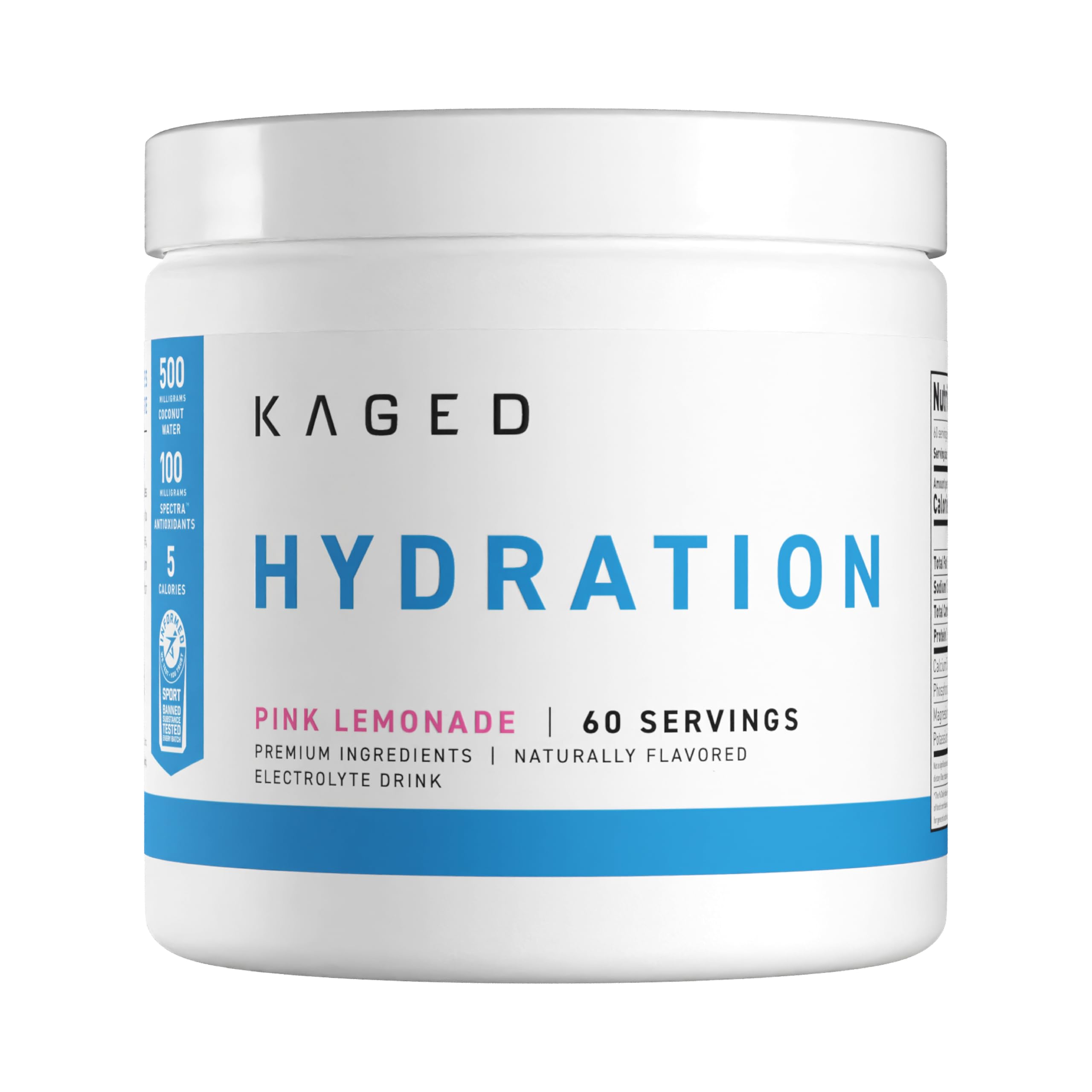 Foto 1 | Hidratación Electrolítica En Polvo Kaged Hydracharge Pink Lemonade - Venta Internacional.