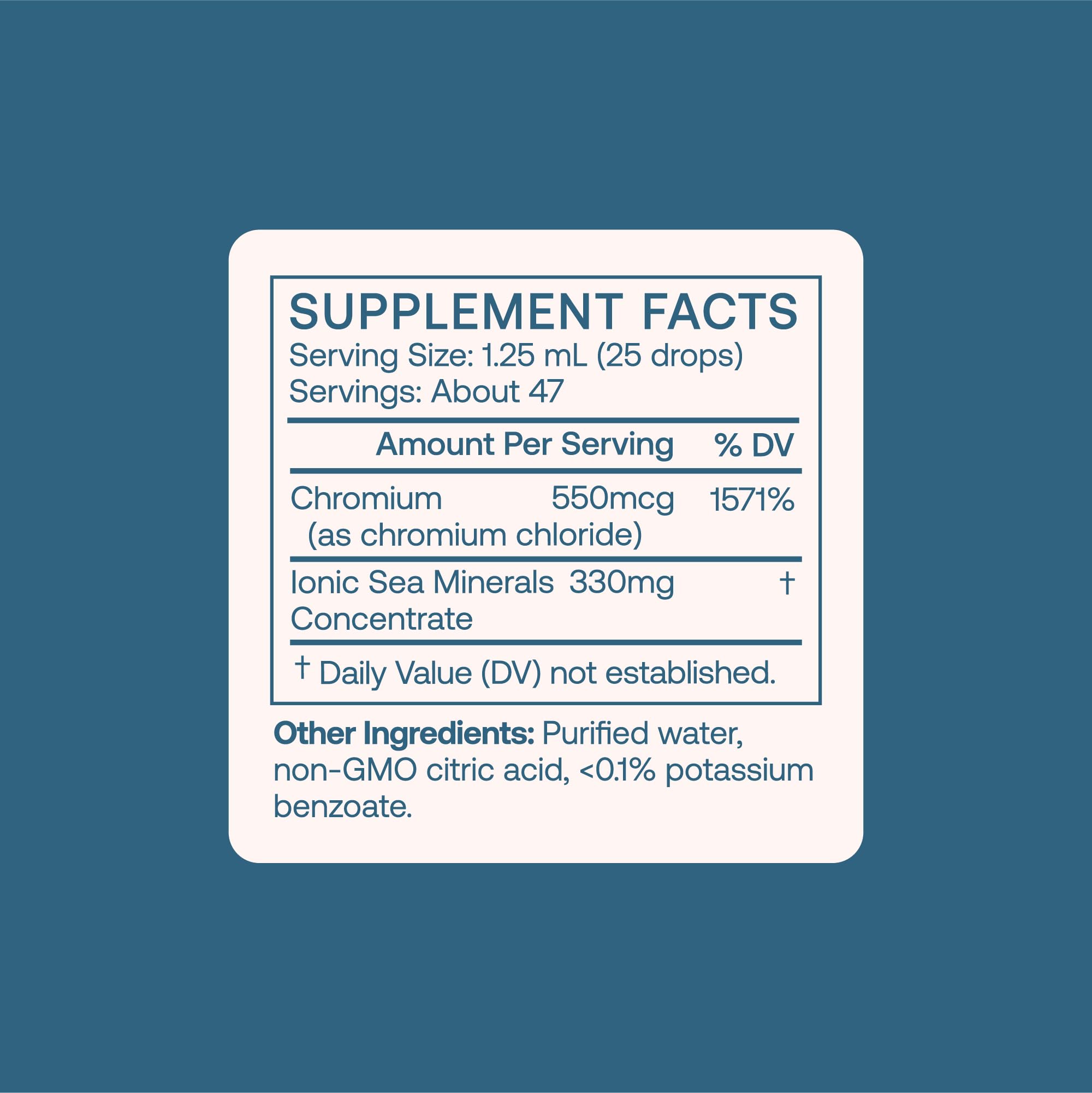 Foto 5 pulgar | Suplemento Mineral Líquido Bodybio Chromium #5 60ml - Venta Internacional.