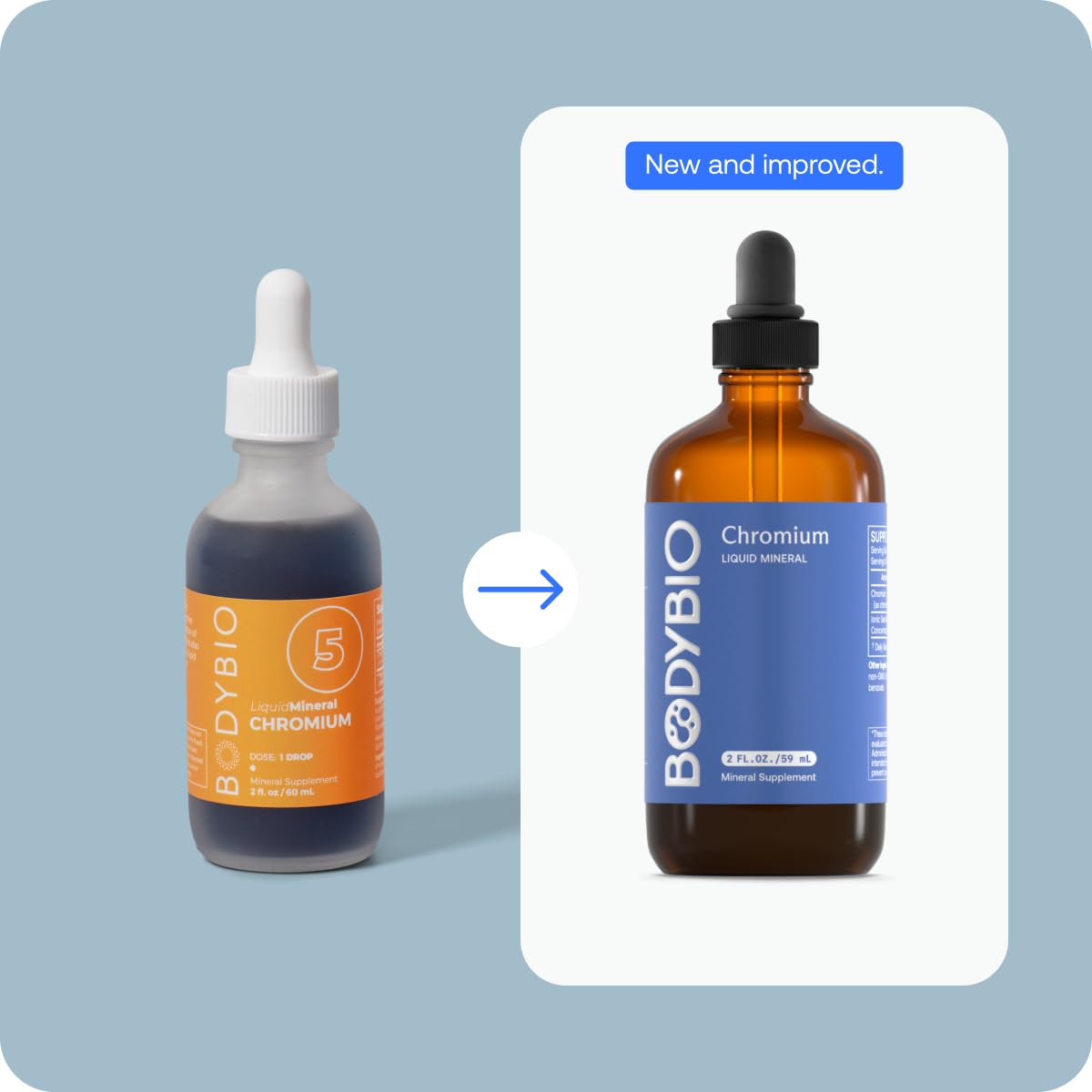 Foto 5 | Suplemento Mineral Líquido Bodybio Chromium #5 60ml - Venta Internacional.