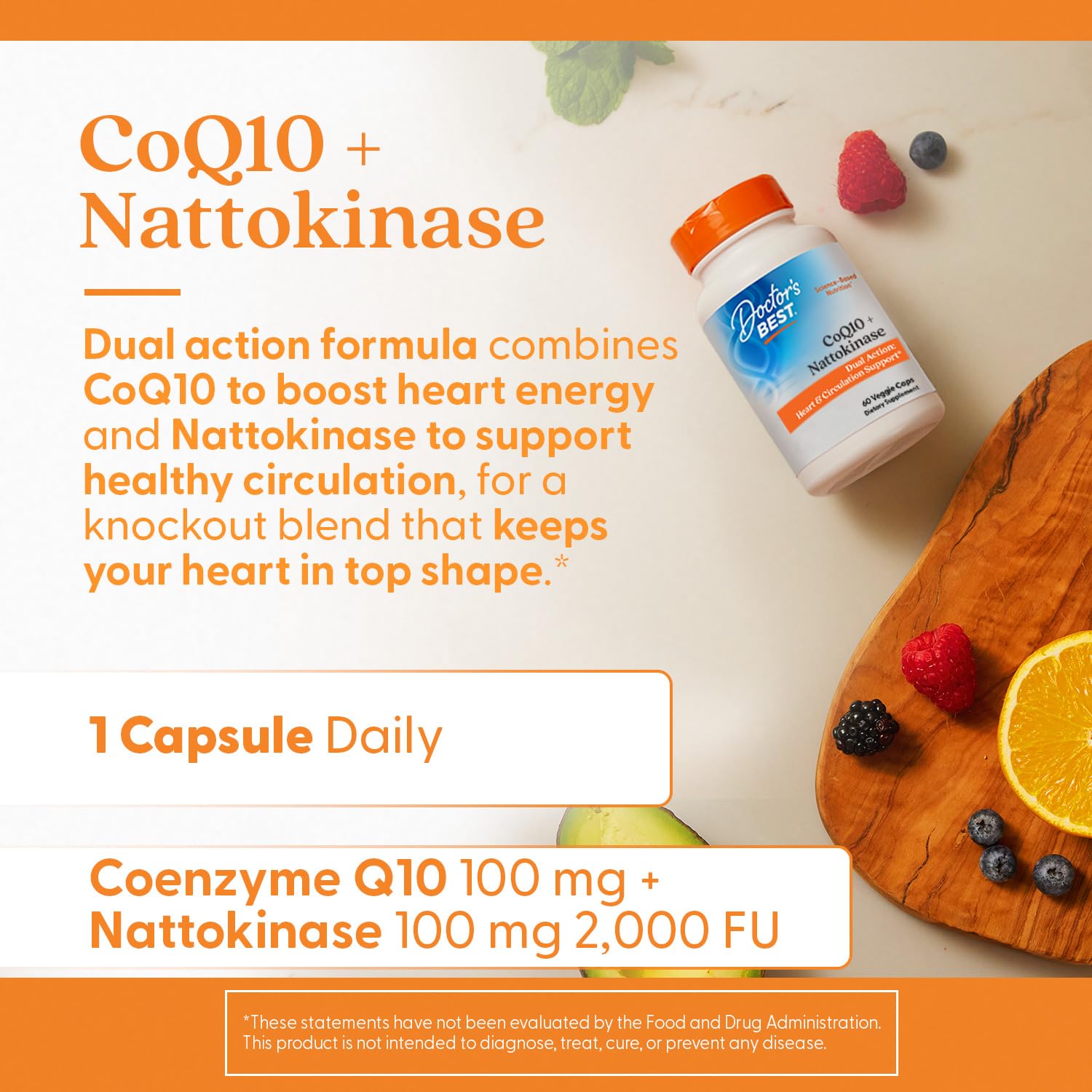 Foto 3 pulgar | Suplemento Doctor's Best Coq10 100 Mg + Natokinase 2000 Fu - Venta Internacional.