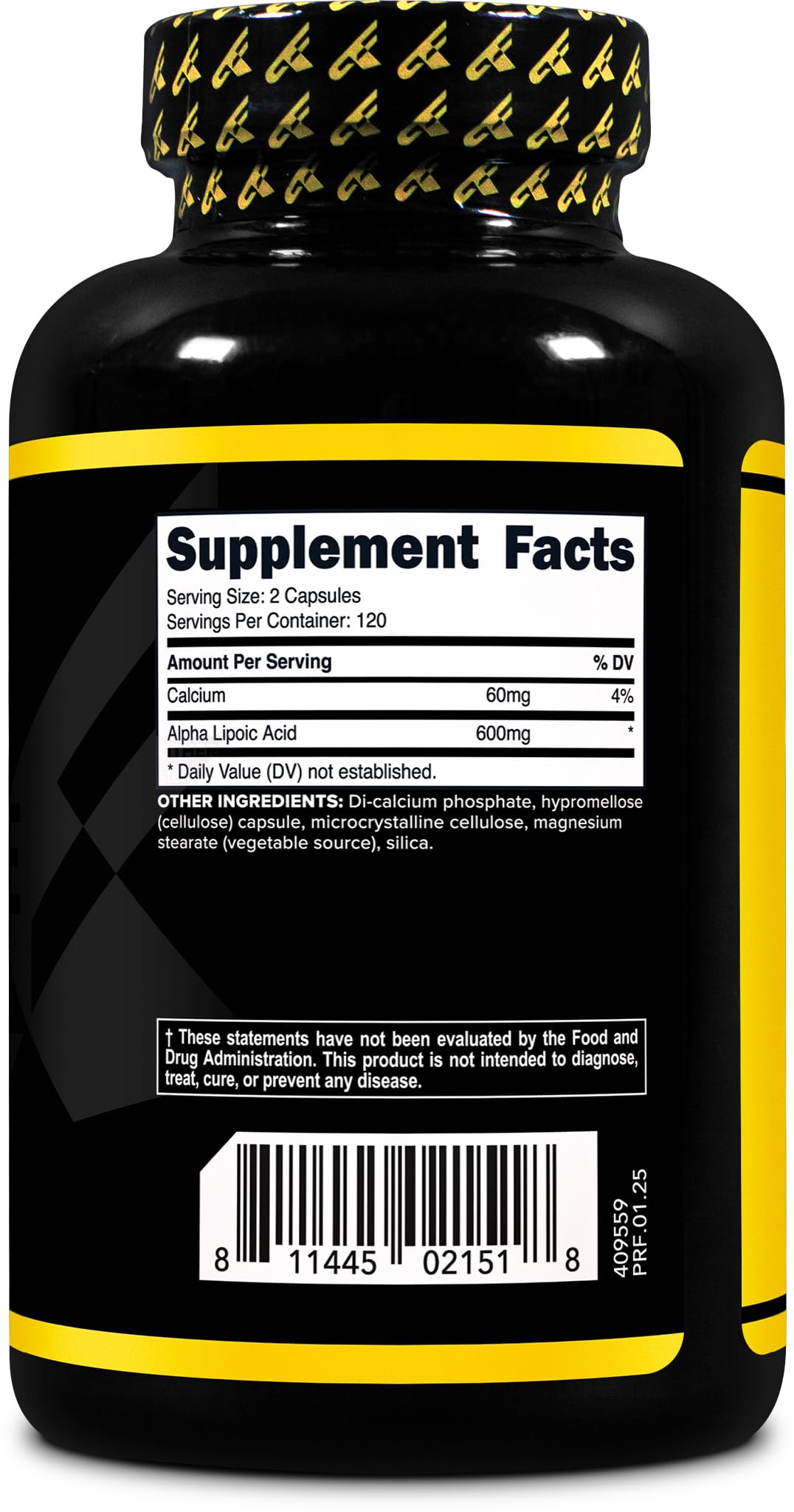 Foto 5 pulgar | Suplemento De Ácido Alfa Lipoico Primaforce 600 Mg 240 Cápsulas - Venta Internacional.