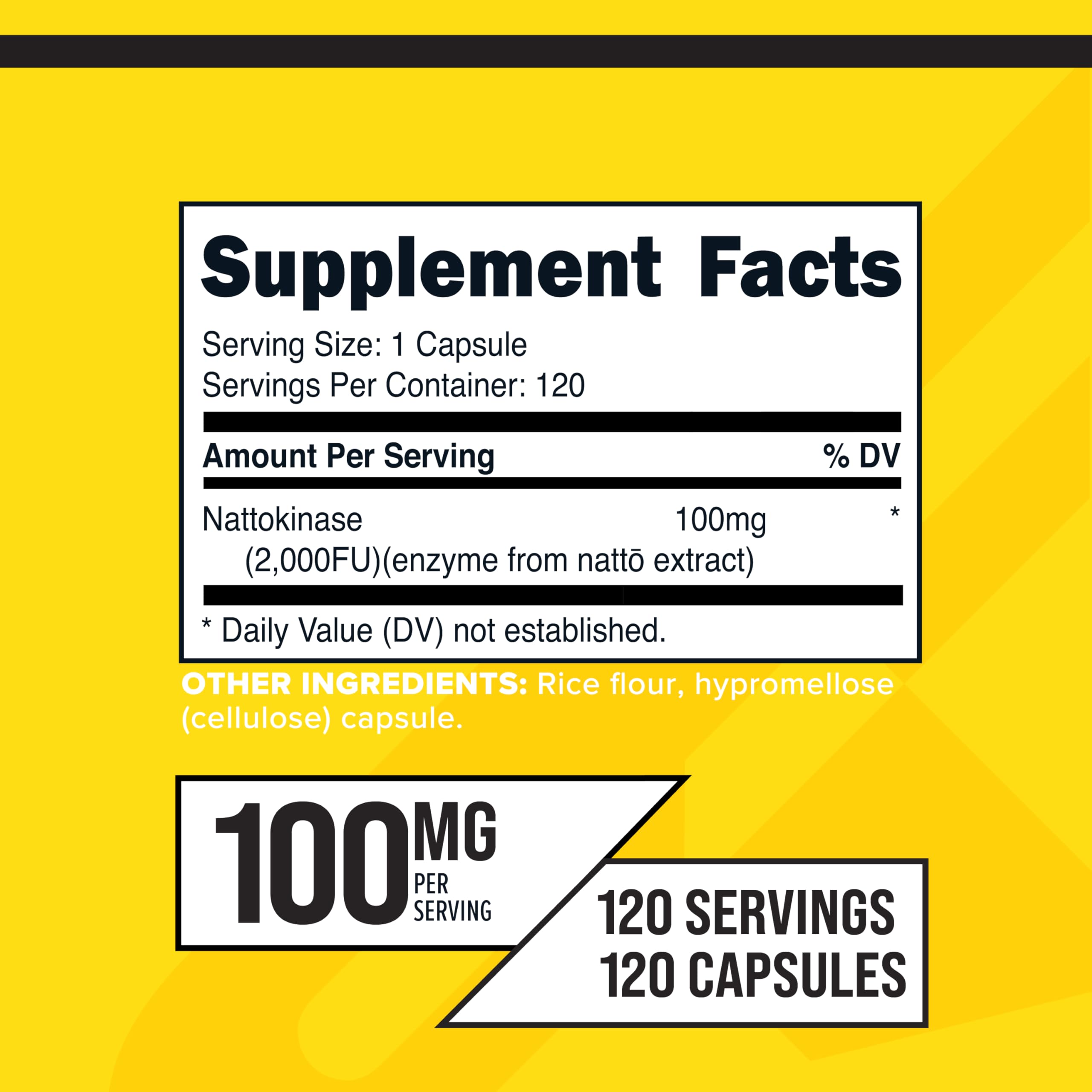 Foto 3 pulgar | Suplemento Primaforce Nattokinase 100 Mg 2000 Fu 120 Cápsulas - Venta Internacional.