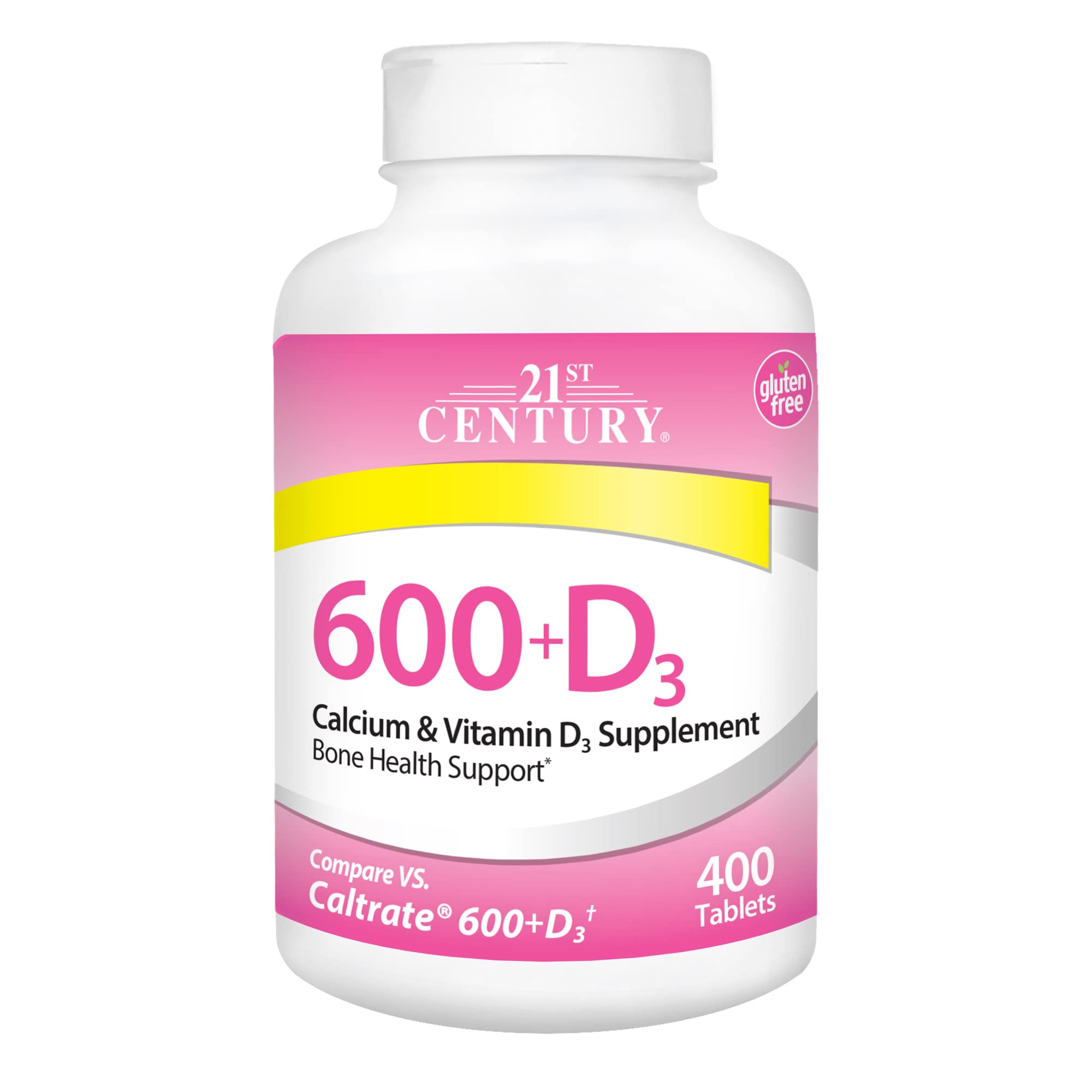 Foto 2 pulgar | Tableta De Suplemento 21st Century Calcium Plus D, 600 Mg, 400 Unidades - Venta Internacional.