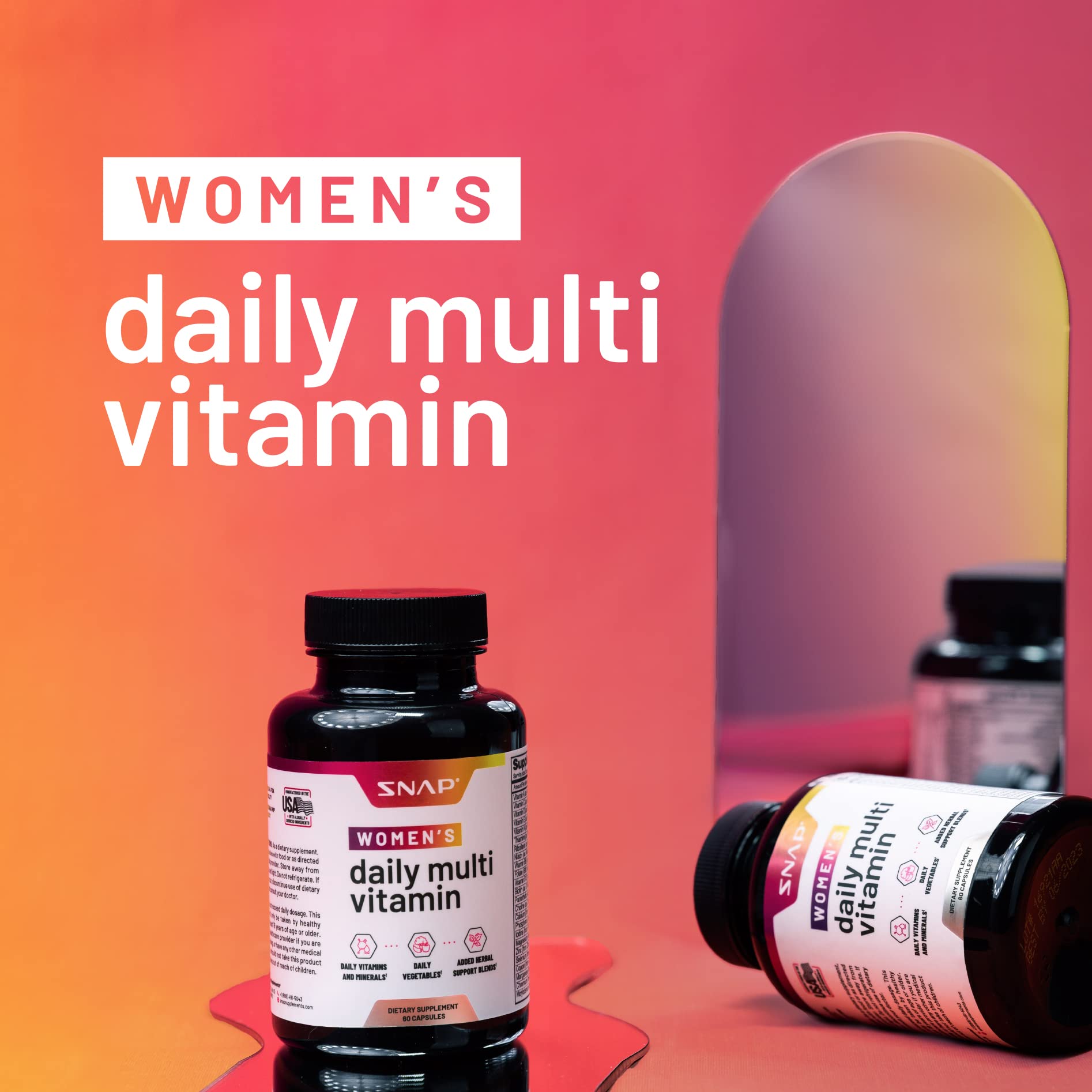 Foto 3 pulgar | Suplementos Snap Supplements, Multivitamínicos Diarios Para Mujeres - Venta Internacional.
