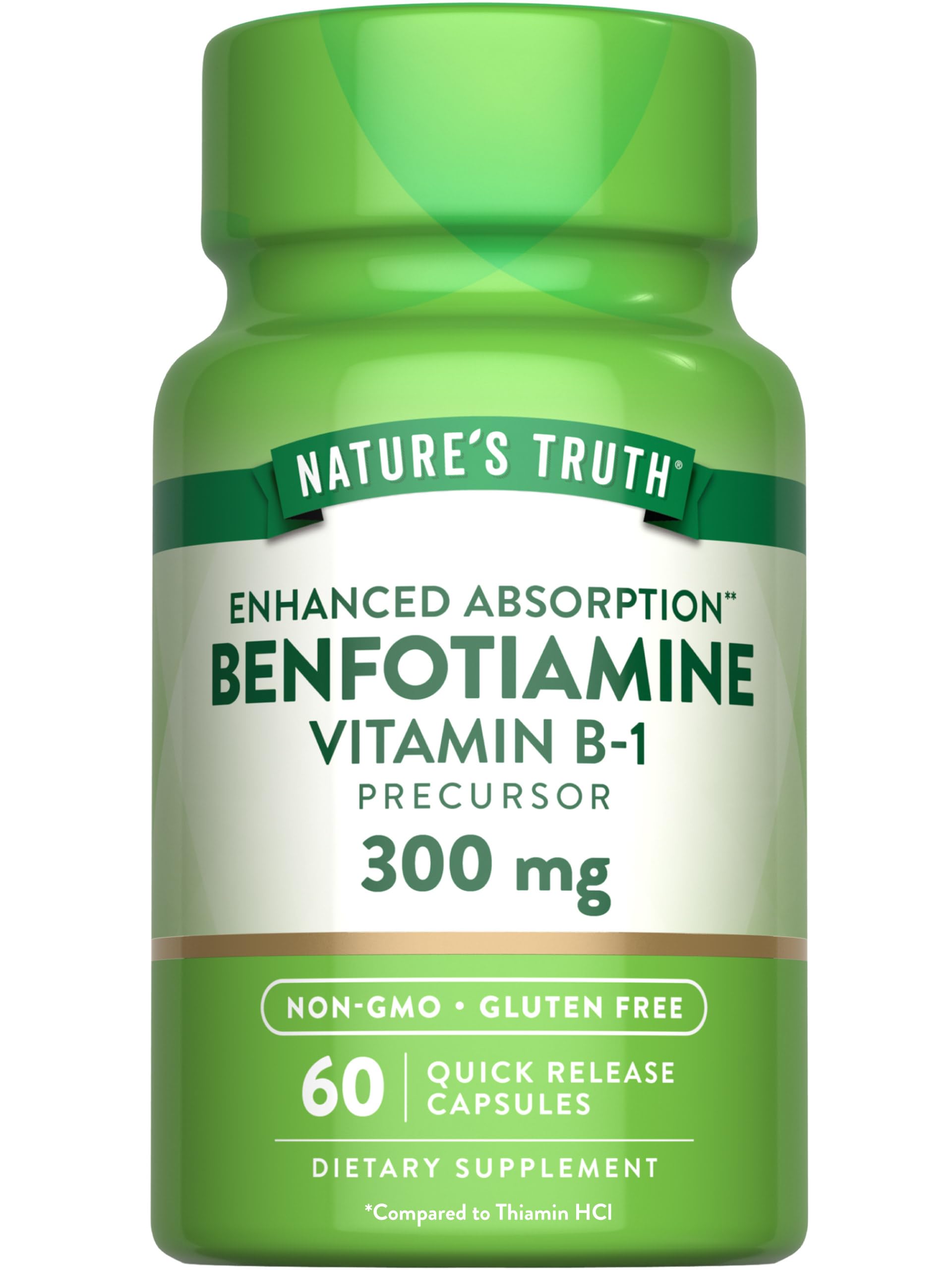 Foto 1 | Suplemento Nature's Truth Benfotiamina 300 Mg 60 Cápsulas - Venta Internacional.