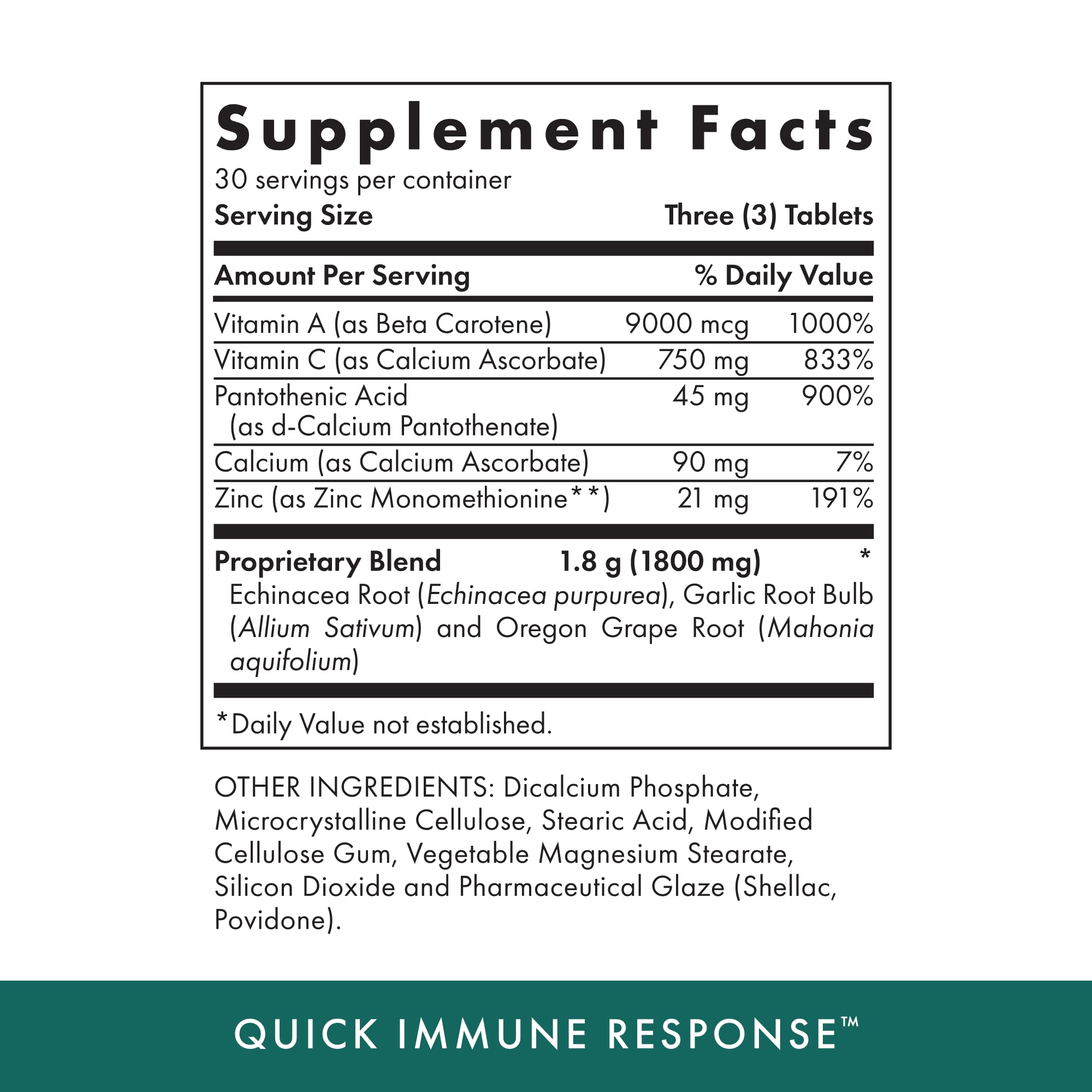 Foto 3 pulgar | Suplemento Michael's Health Naturopathic Quick Immune 90 Comprimidos - Venta Internacional.
