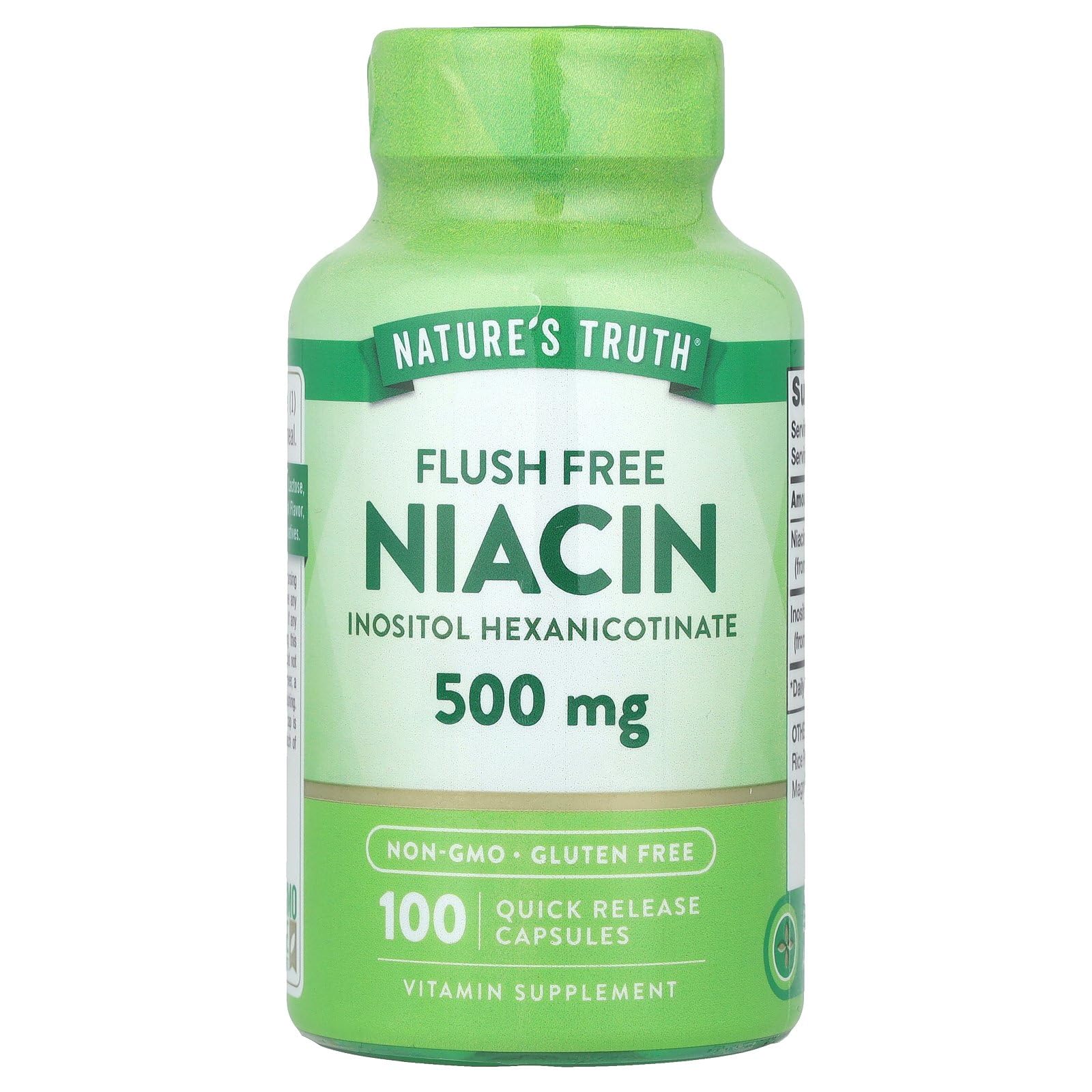 Foto 2 pulgar | Suplemento De Niacina Nature's Truth Flush Free 500 Mg 100 Cápsulas - Venta Internacional.