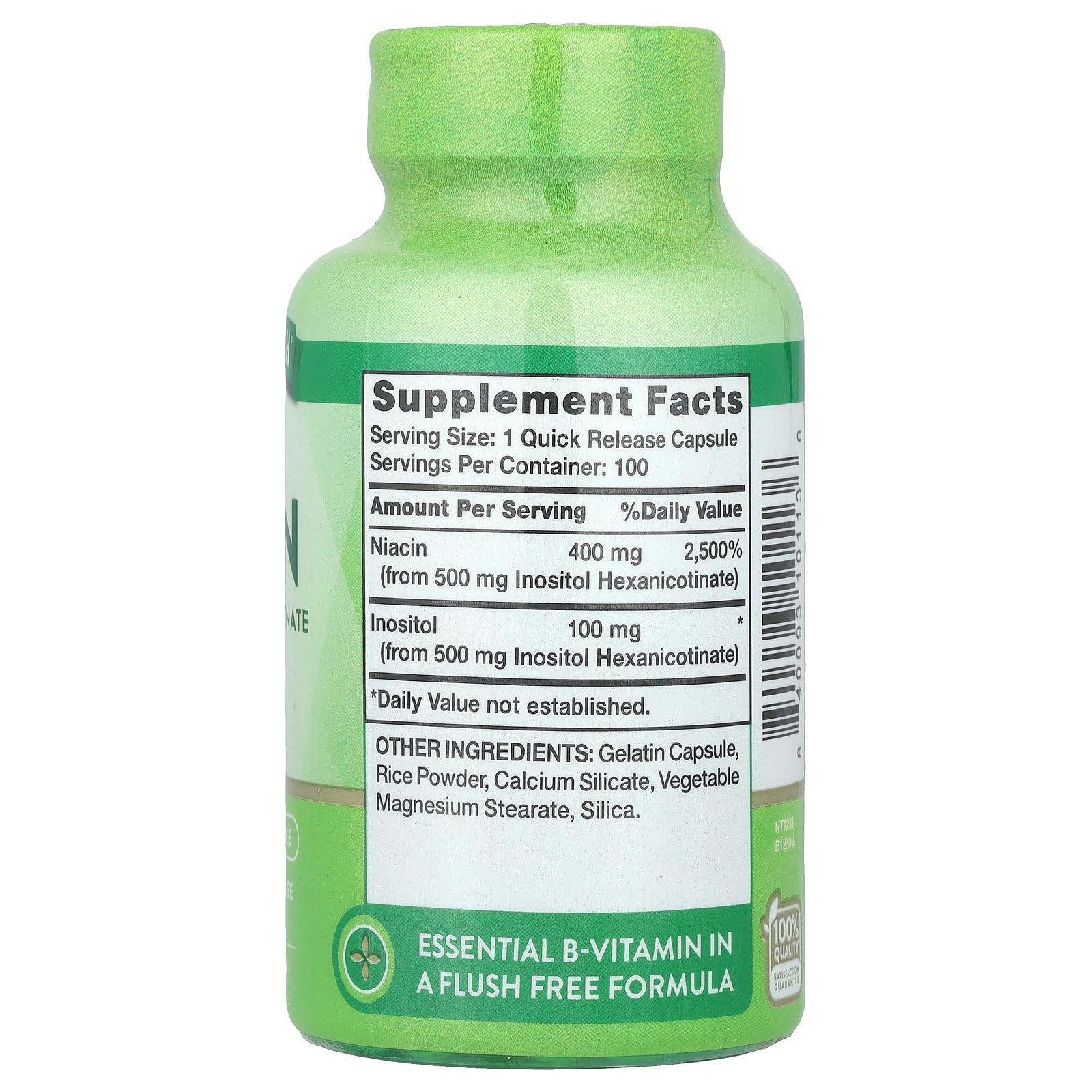 Foto 2 | Suplemento De Niacina Nature's Truth Flush Free 500 Mg 100 Cápsulas - Venta Internacional.