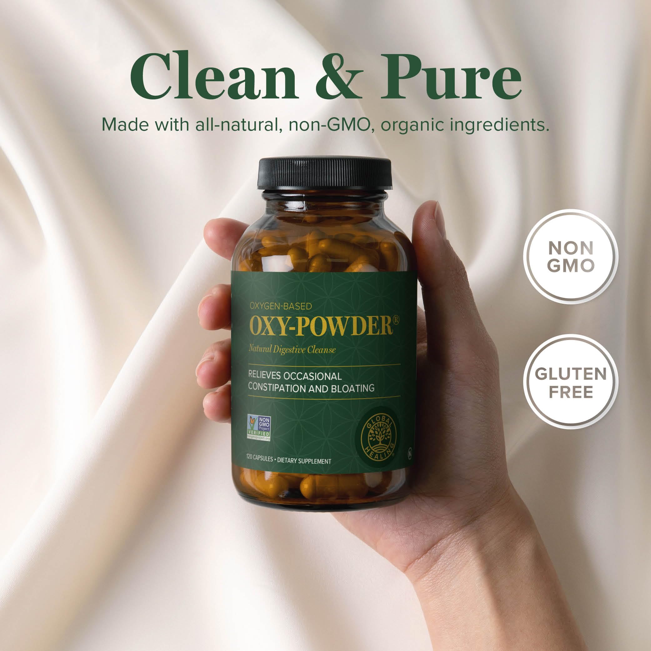 Foto 4 | Limpiador De Colon Global Healing Center Oxy-powder 120 Cápsulas - Venta Internacional.