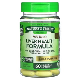 Foto 1 | Suplemento Nature's Truth Gold Series Liver Health 60 Cápsulas Blandas - Venta Internacional.
