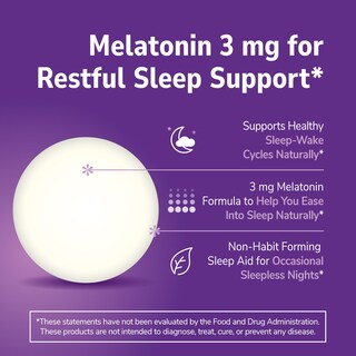 Foto 2 | Suplemento De Melatonina Del Siglo Xxi En Tabletas De 3 Mg, 200 Unidades - Venta Internacional.