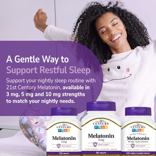 Foto 6 | Suplemento De Melatonina Del Siglo Xxi En Tabletas De 3 Mg, 200 Unidades - Venta Internacional.