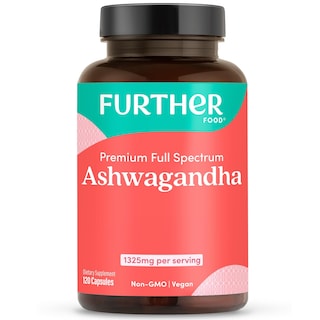 Foto 1 | Supplement Further Food, Ashwagandha Orgánica, 1325 Mg, 120 Cápsulas - Venta Internacional.