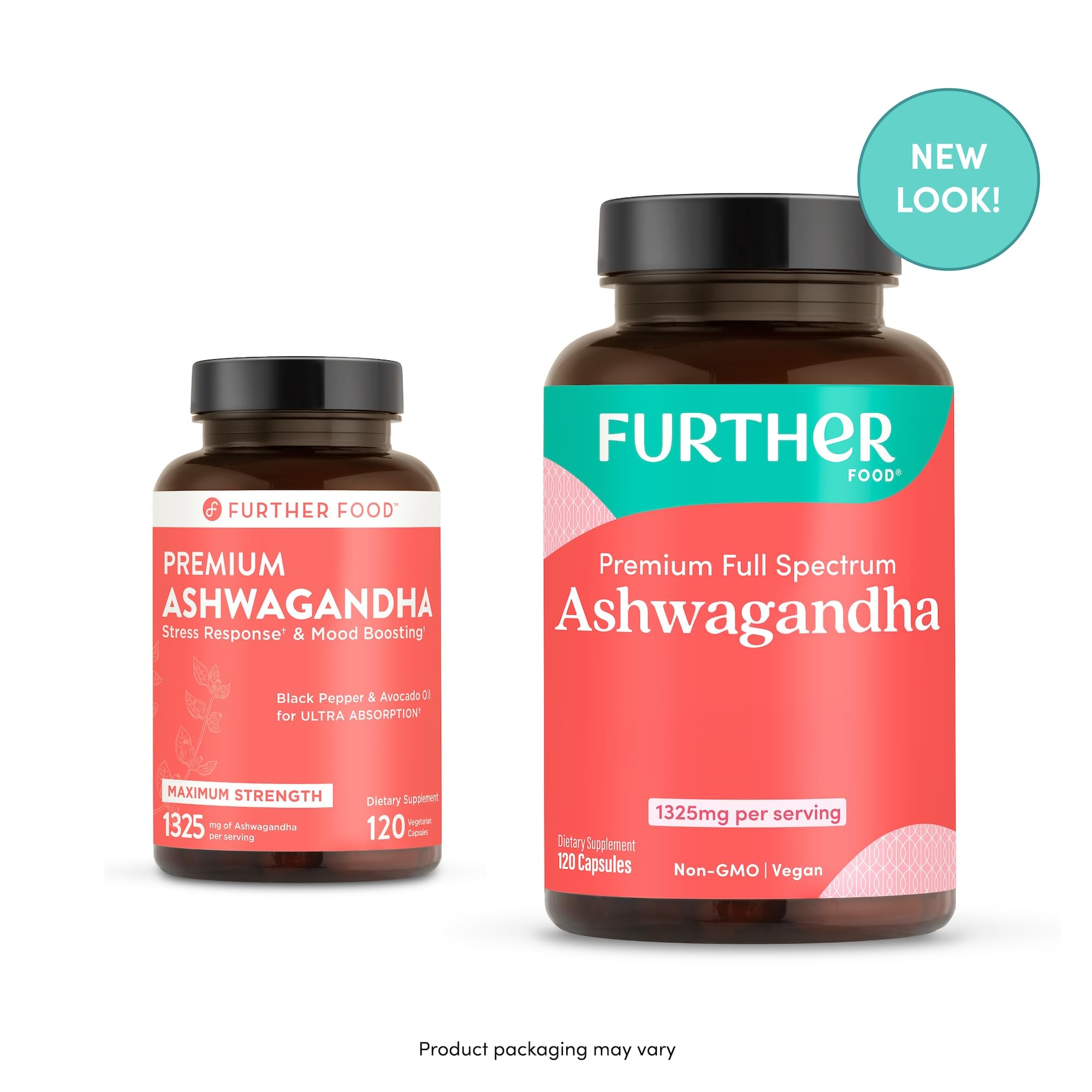 Foto 2 | Supplement Further Food, Ashwagandha Orgánica, 1325 Mg, 120 Cápsulas - Venta Internacional.