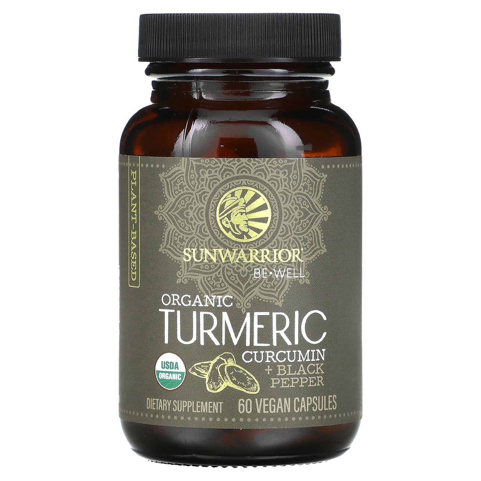 Foto 1 | Suplemento Sunwarrior, Cúrcuma Orgánica Y Curcumina, 60 Cápsulas Veganas - Venta Internacional.