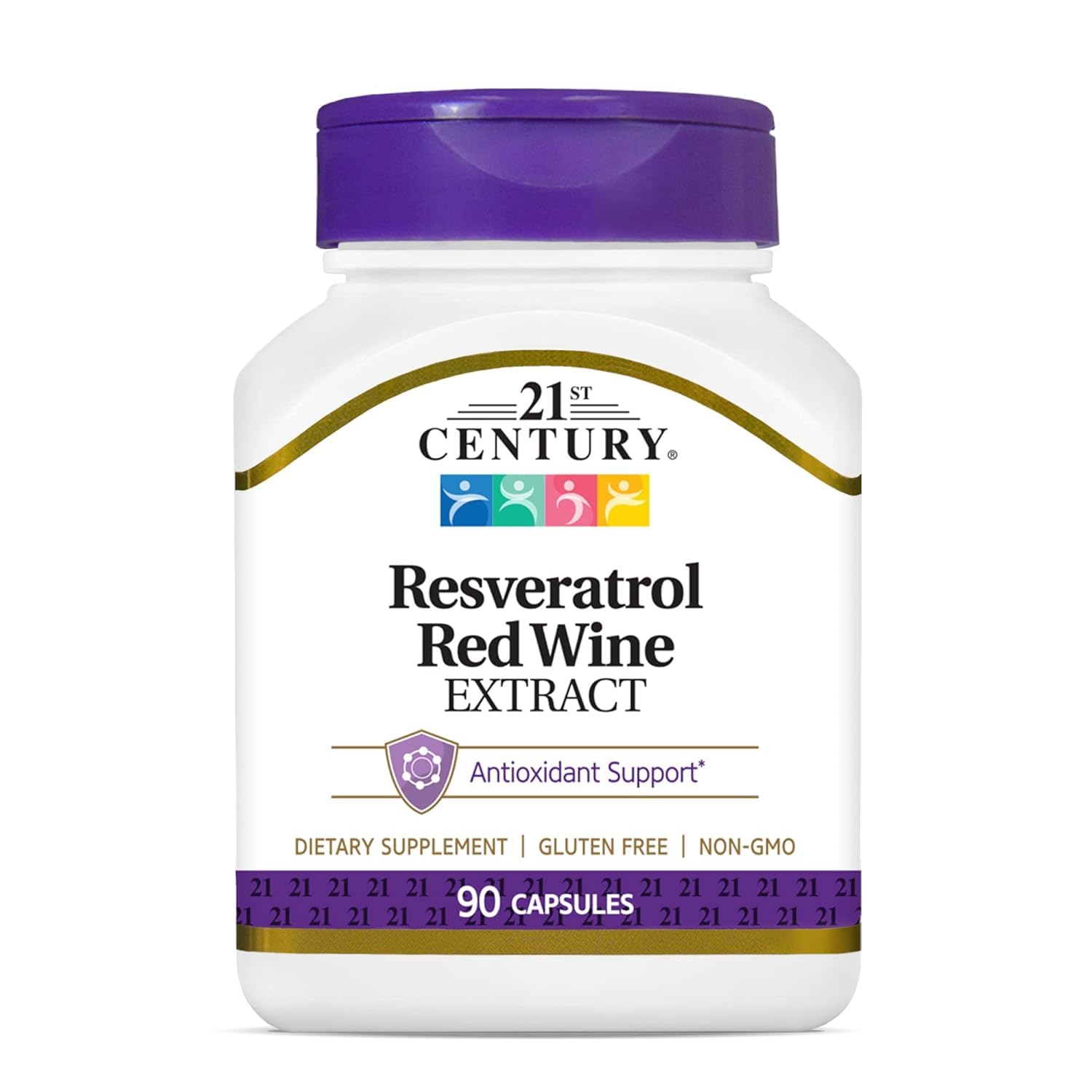 Foto 2 pulgar | Suplemento De Resveratrol Del Siglo Xxi: Extracto De Vino Tinto, 90 Cápsulas - Venta Internacional.