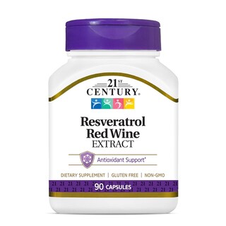 Foto 1 | Suplemento De Resveratrol Del Siglo Xxi: Extracto De Vino Tinto, 90 Cápsulas - Venta Internacional.