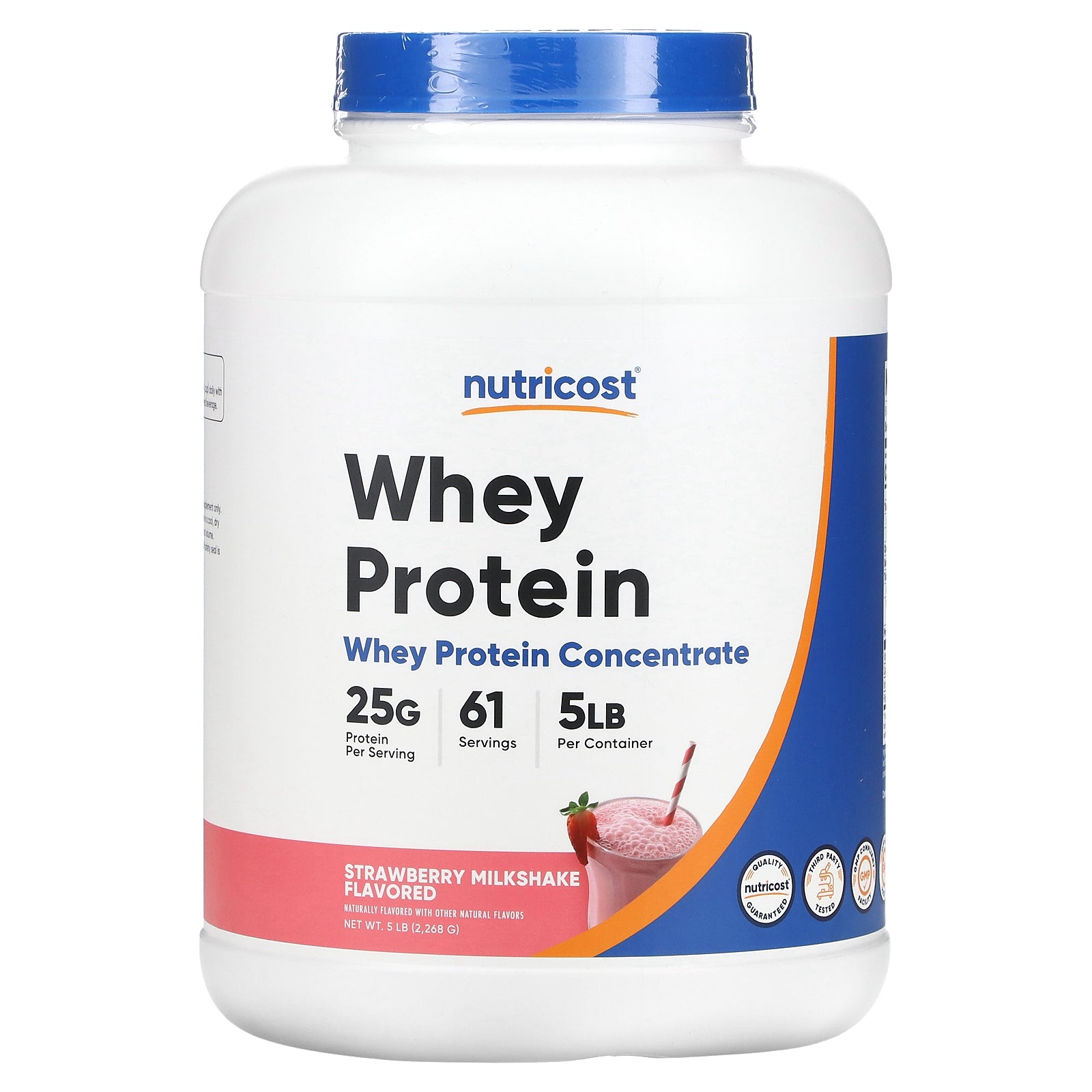 Foto 2 pulgar | Proteína En Polvo Nutricost Whey Concentrate Fresa 2.268 Kg - Venta Internacional.